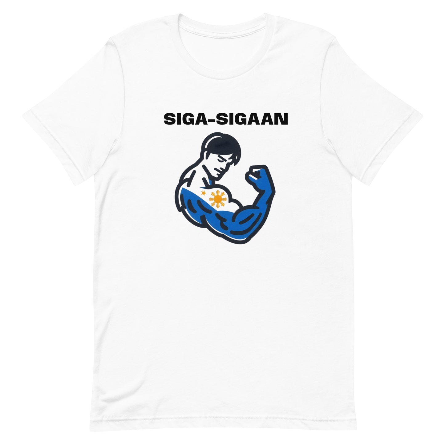 "Siga-sigaan/Ganda-gandahan" Couple Shirt (A) Unisex t-shirt - Sold in USA, Canada and Europe!