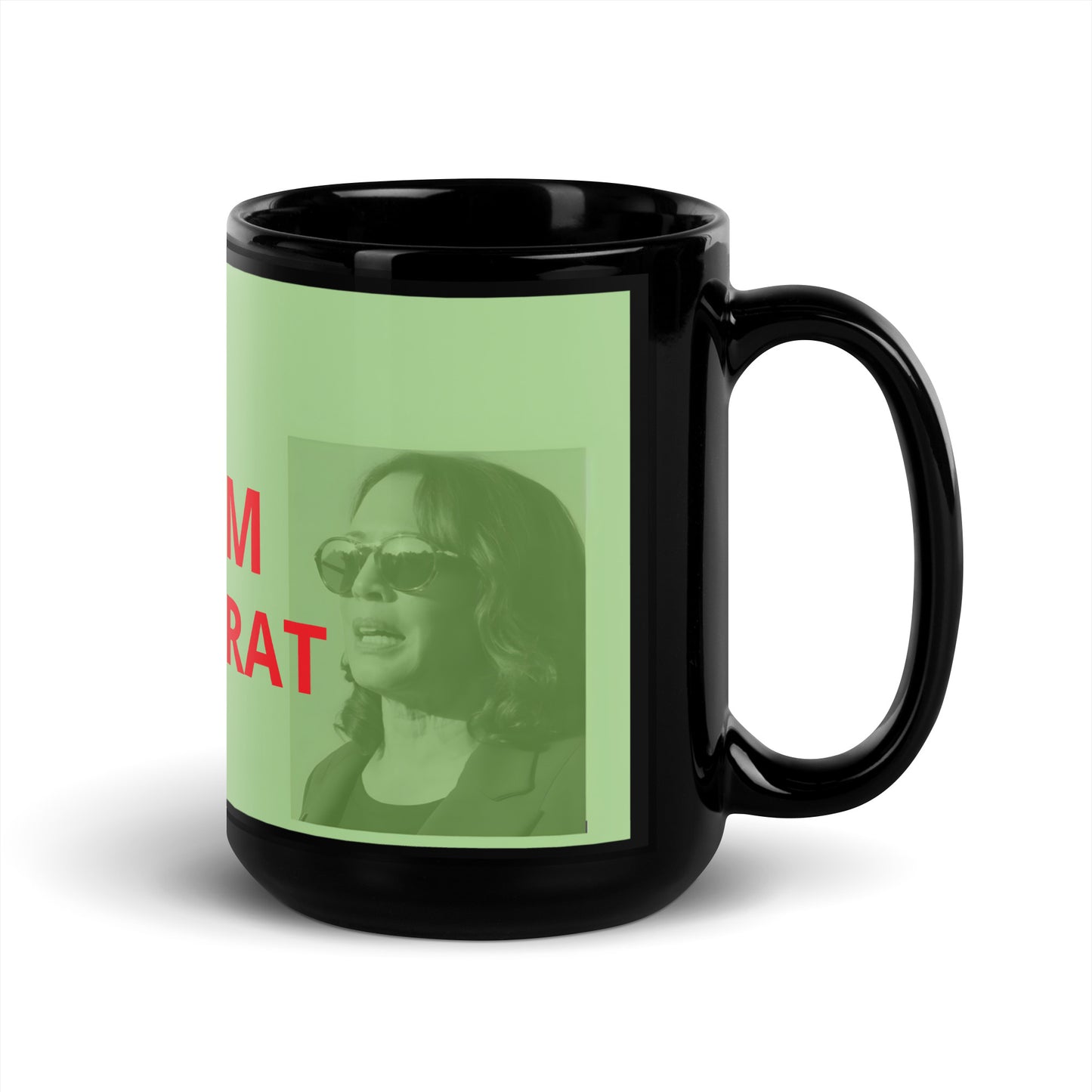 "You're Miserable; He's Weird" Black Glossy Kamala Harris For President Mug