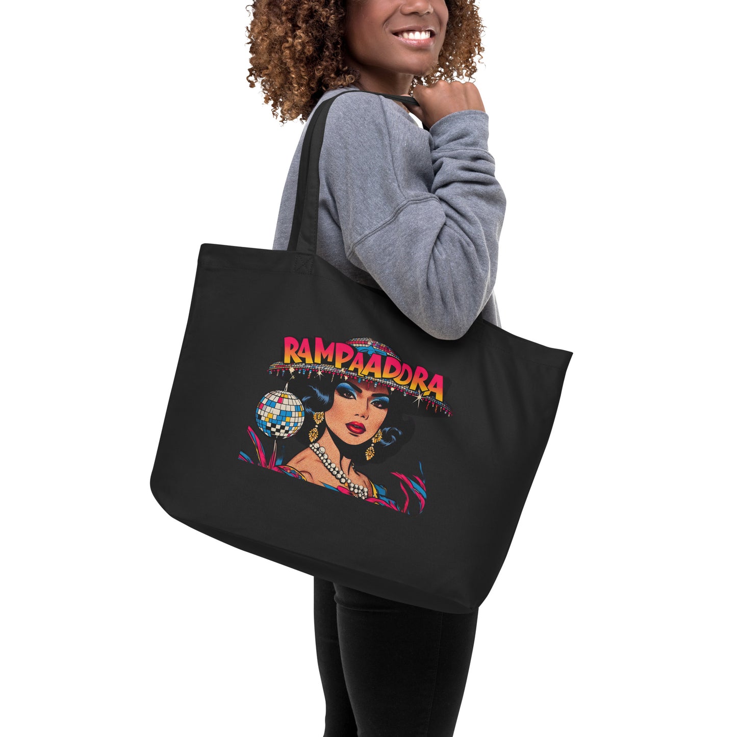 "Rampadora" Large organic tote bag