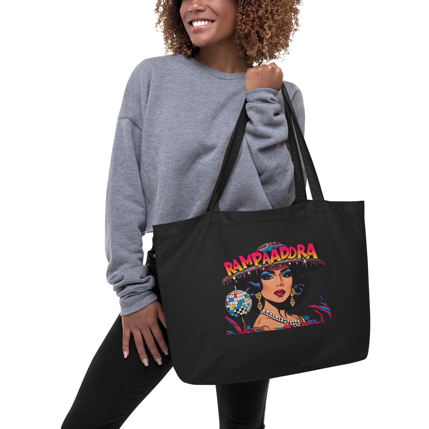 "Rampadora" Large organic tote bag