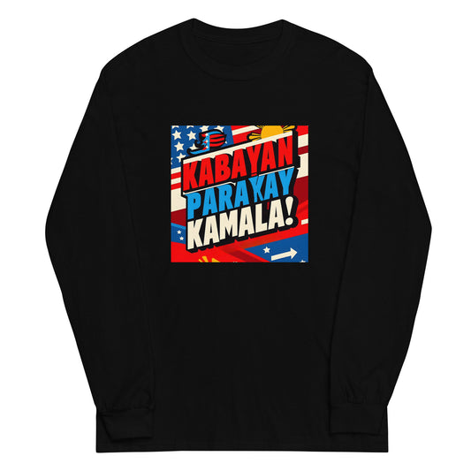 "Kabayan Para Kay Kamala" Unisex Kamala for President Long Sleeve Shirt