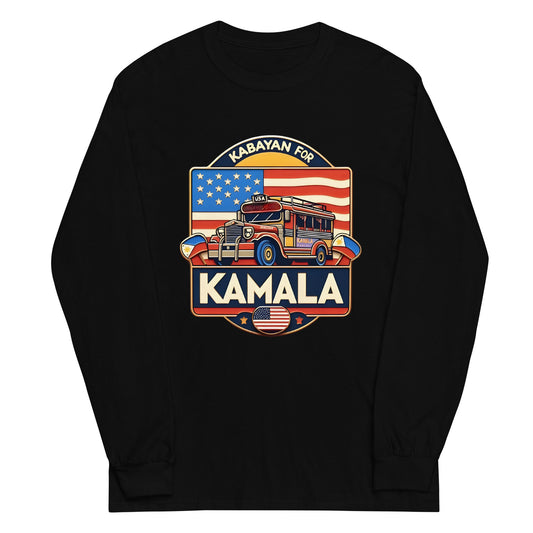 "Kabayan for Kamala" (Jeep) Unisex Kamala Harris for President Long Sleeve Shirt