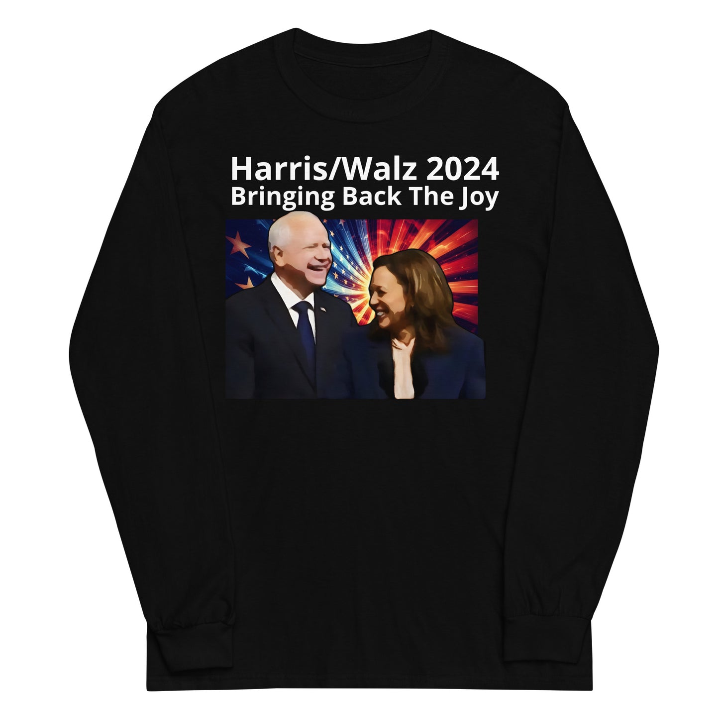 "Harris/Walz 2024 - Bringing Back the Joyt" Unisex Kamala Harris for President Long Sleeve Shirt