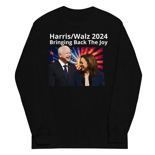 "Harris/Walz 2024 - Bringing Back the Joyt" Unisex Kamala Harris for President Long Sleeve Shirt