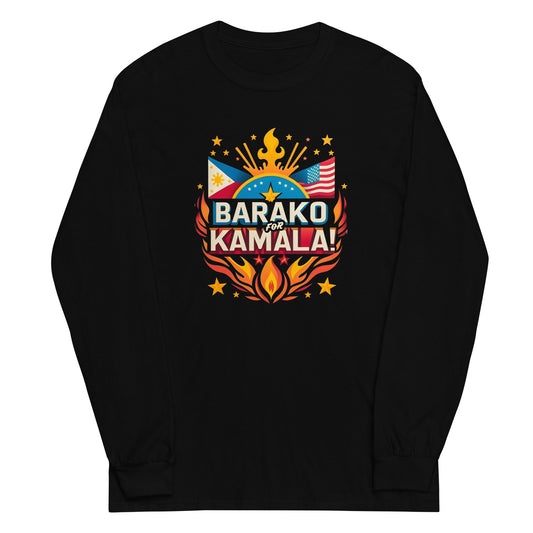 "Barako for Kamala" Filipino Unisex Kamala Harris for President Long Sleeve Shirt