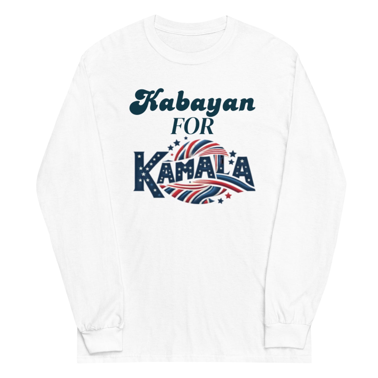 "Kabayan for Kamala" Filipino Unisex Kamala Harris for President Long Sleeve Shirt