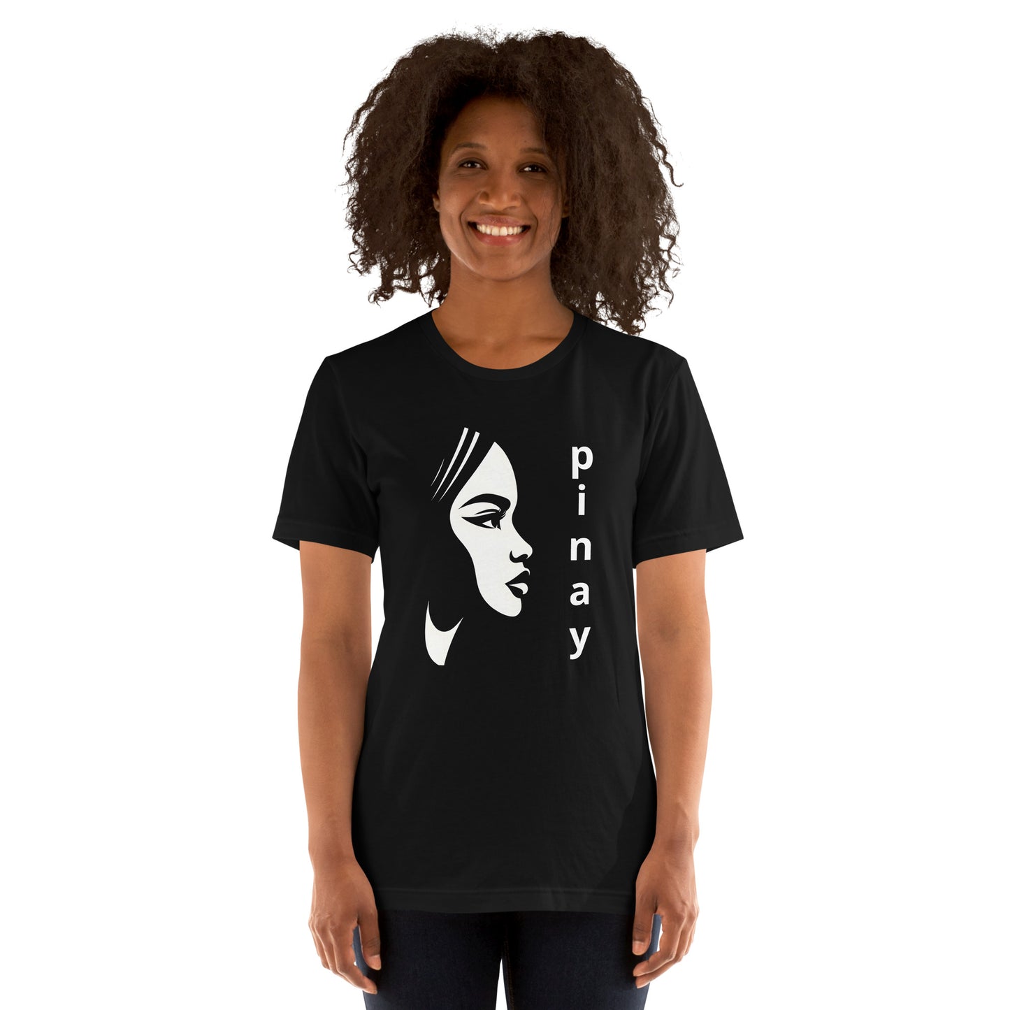 "Black and Pinay" (D) Unisex Black Filipino t-shirt for USA and Europe