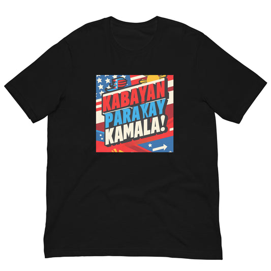 "Kabayan Para Kay Kamala" (2) Filipino Unisex Kamala Harris for President t-shirt