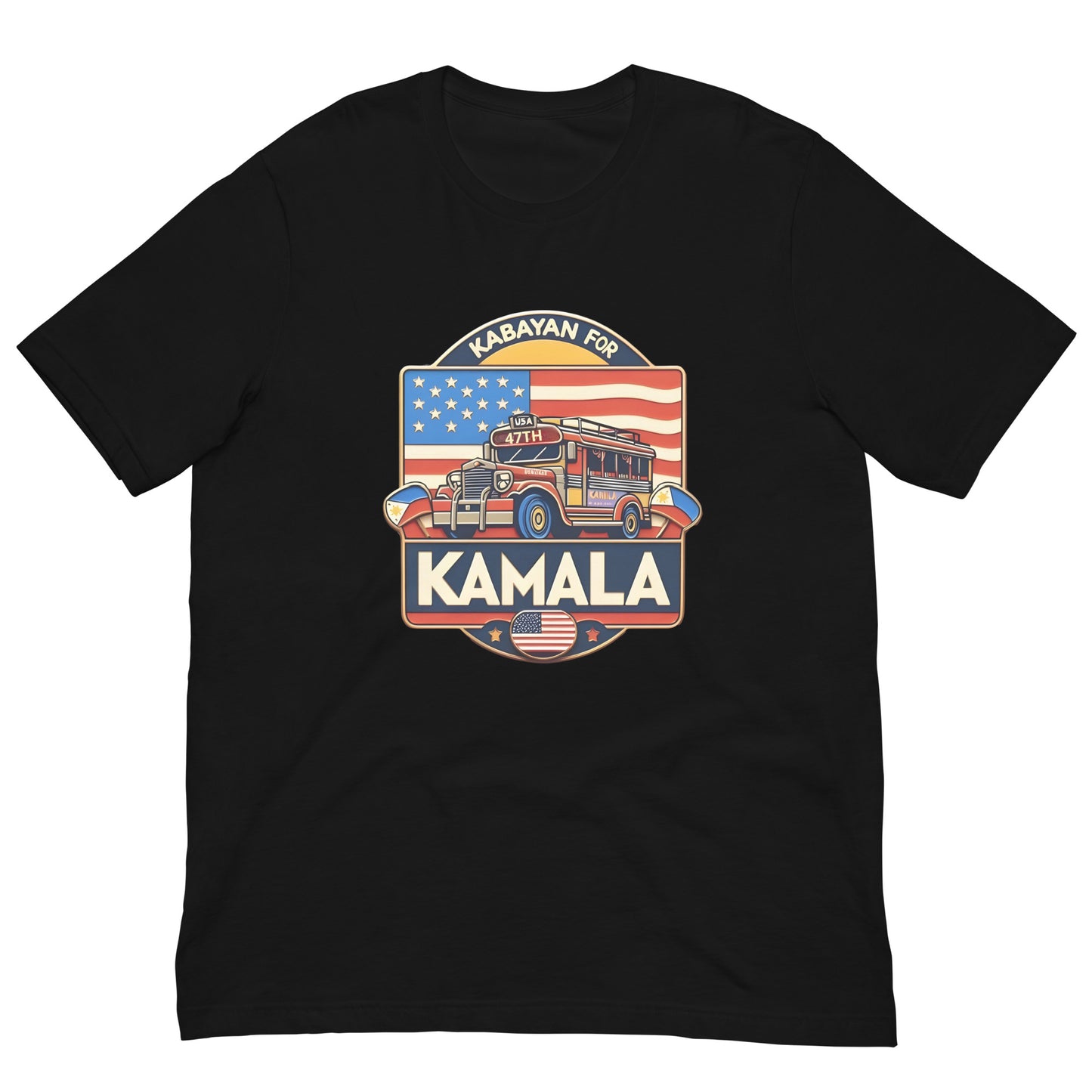 "Kabayan for Kamala Jeep" Filipino Unisex Kamala Harris for President t-shirt