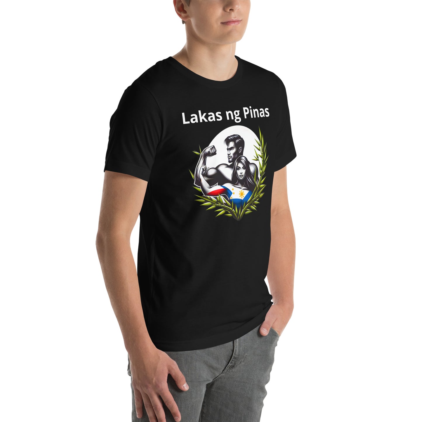 "Lakas ng Pinas" (Strength of the Philippines) Unisex t-shirt - Sold to USA, UK, Spain, Australia, Japan, Canada, Brazil