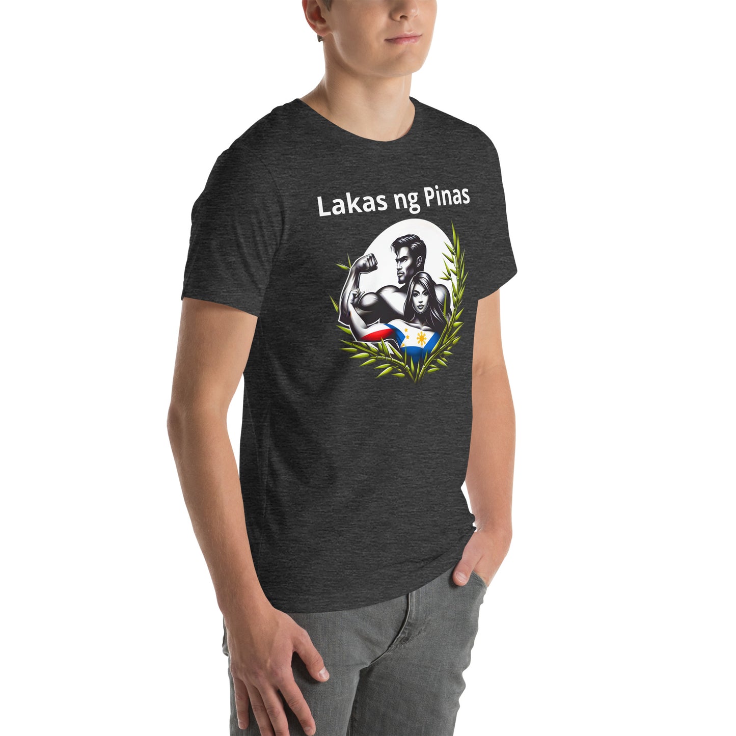 "Lakas ng Pinas" (Strength of the Philippines) Unisex t-shirt - Sold to USA, UK, Spain, Australia, Japan, Canada, Brazil