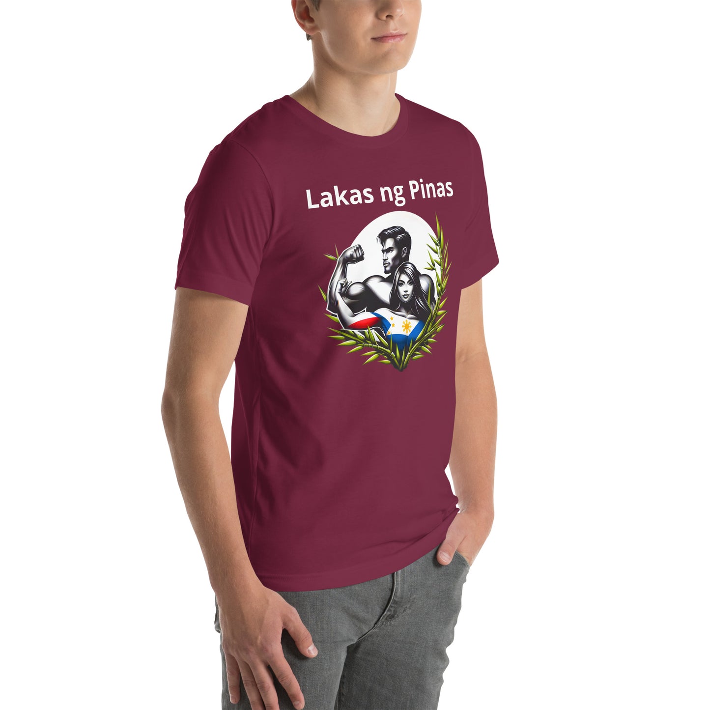 "Lakas ng Pinas" (Strength of the Philippines) Unisex t-shirt - Sold to USA, UK, Spain, Australia, Japan, Canada, Brazil