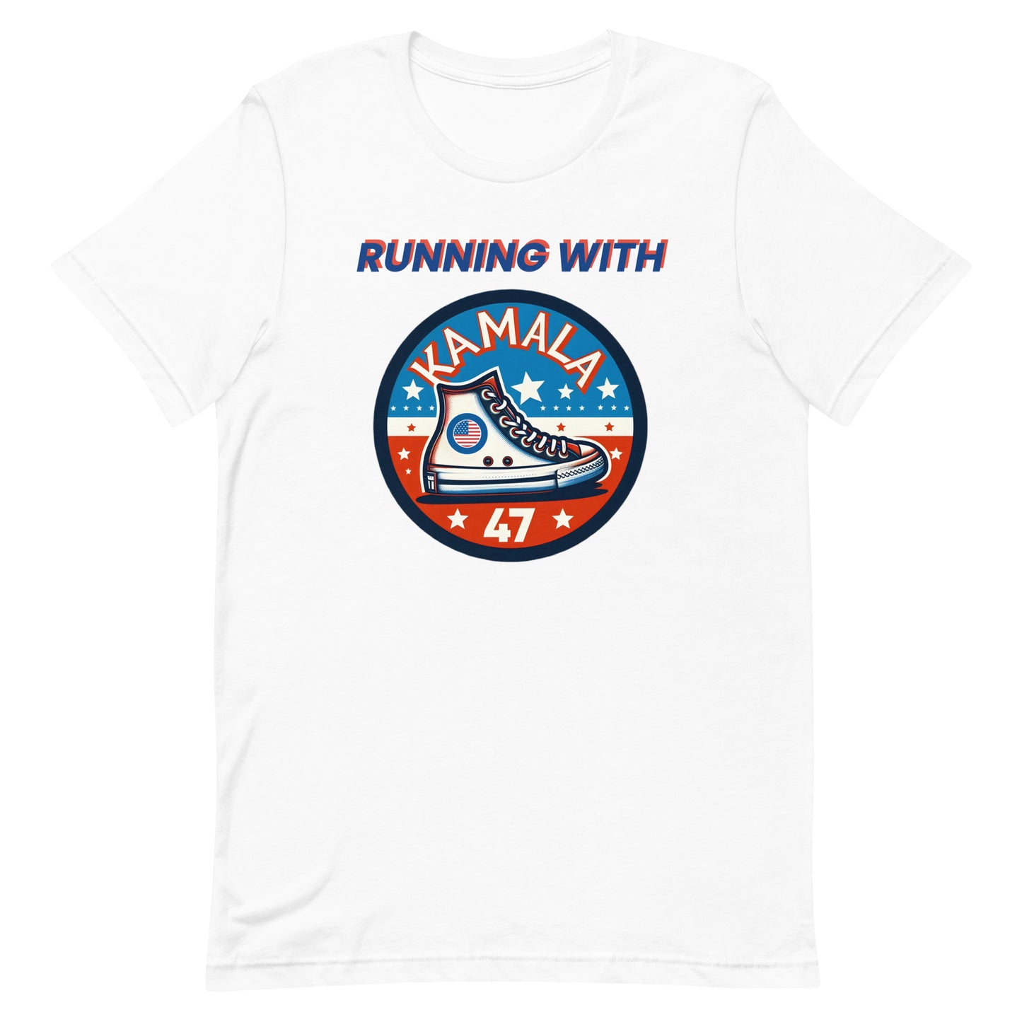 "Running with Kamala" (B) Unisex t-shirt