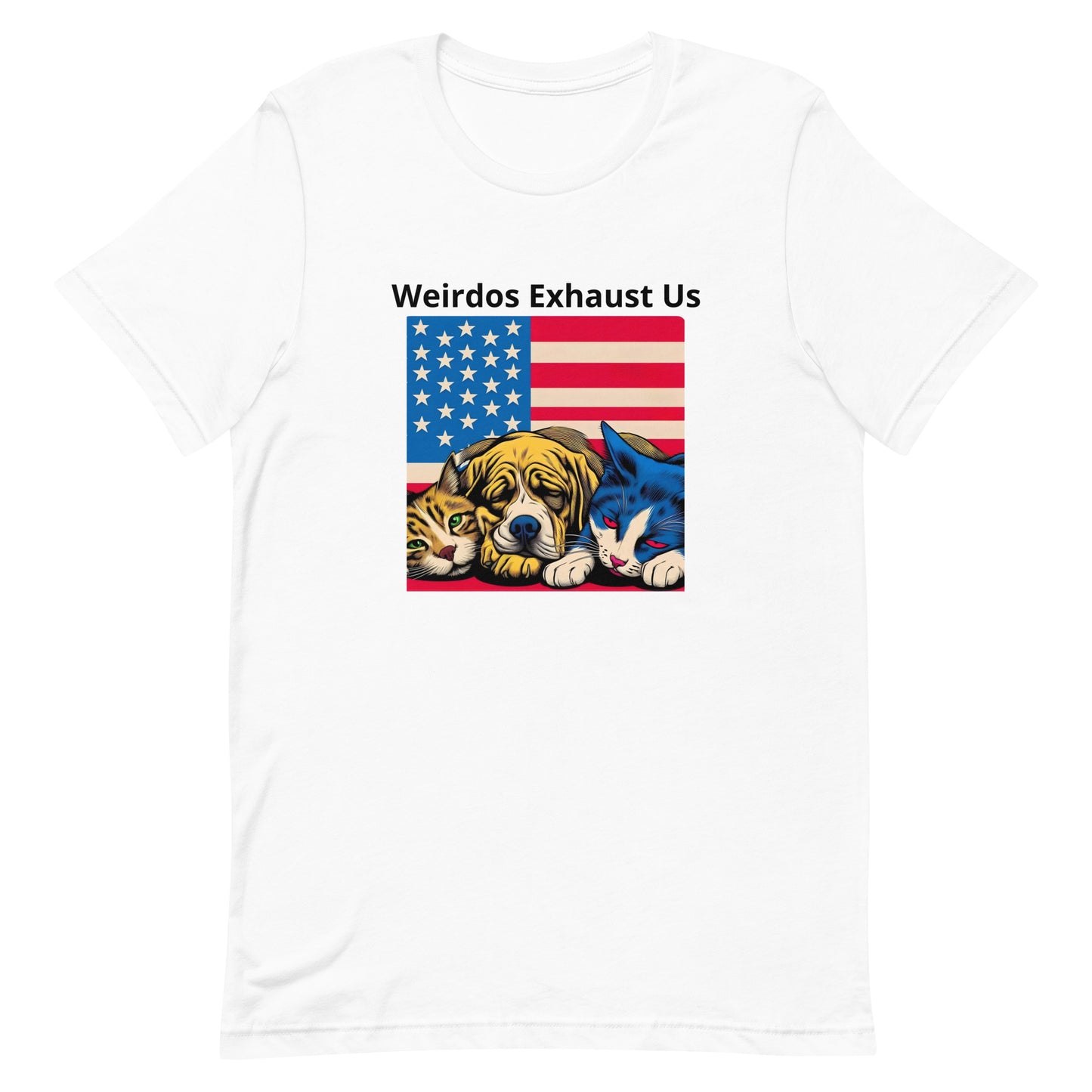 "Weirdos Exhaust Us" Unisex Kamala Harris for President t-shirt