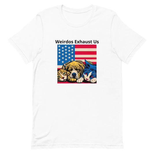 "Weirdos Exhaust Us" Unisex Kamala Harris for President t-shirt