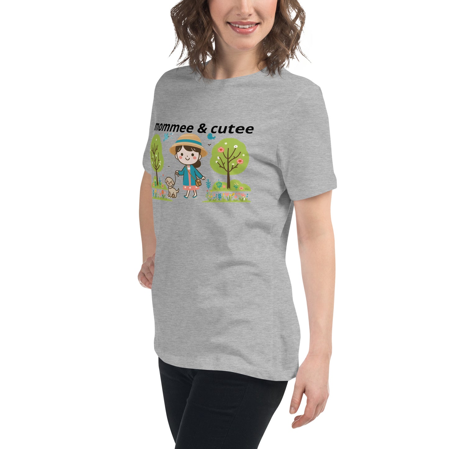 "mommee & cutee" (B) Women's Relaxed T-Shirt