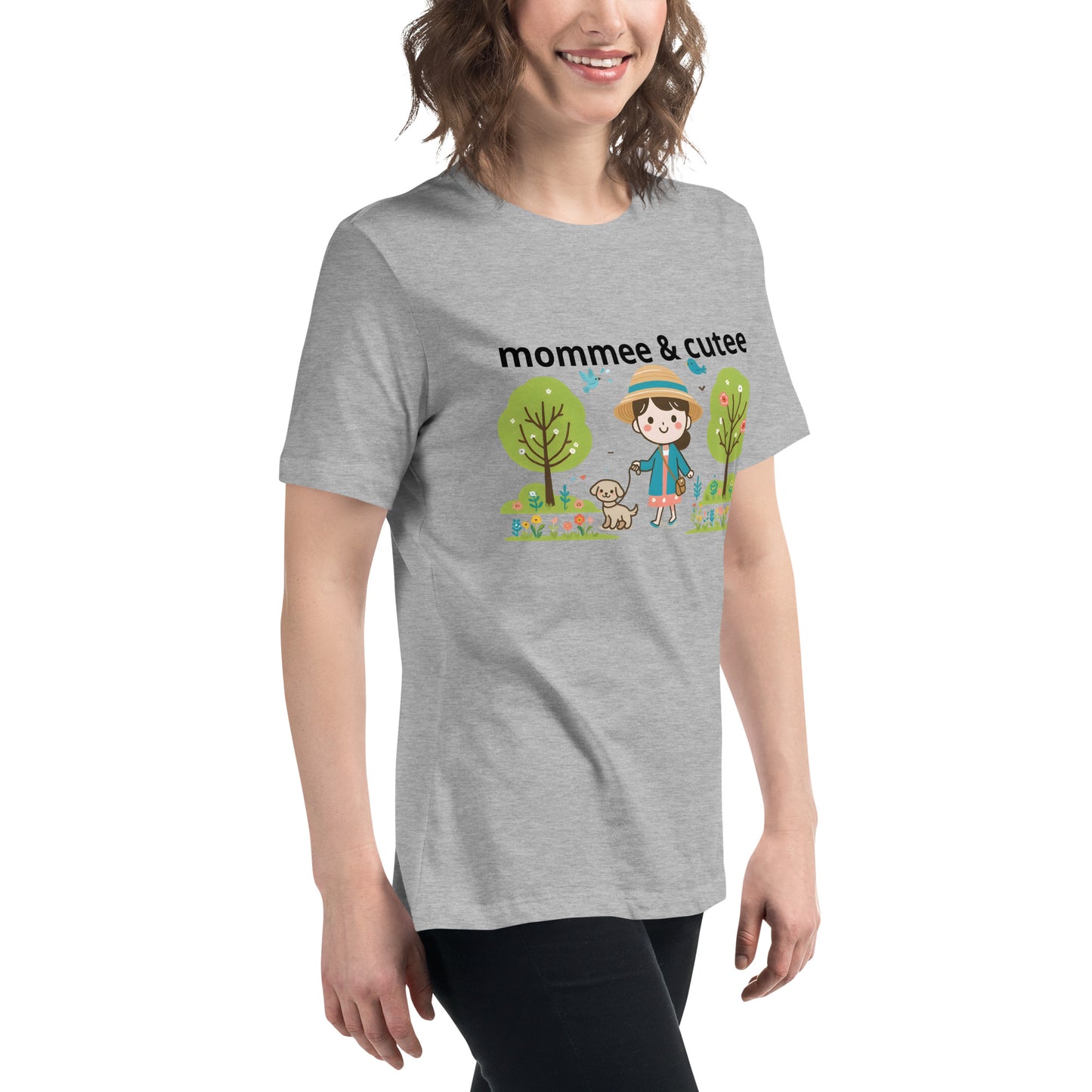 "mommee & cutee" (B) Women's Relaxed T-Shirt