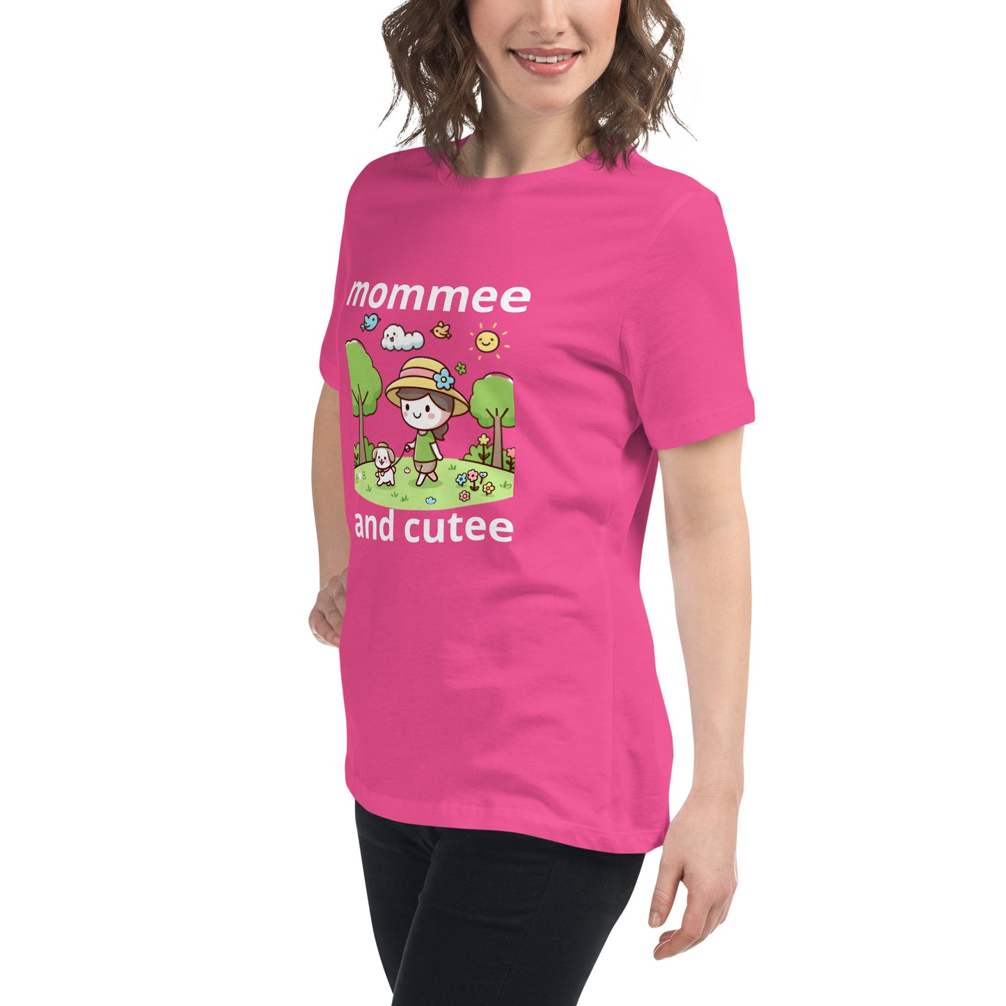 "mommee and cutee" (C) Women's Relaxed T-Shirt