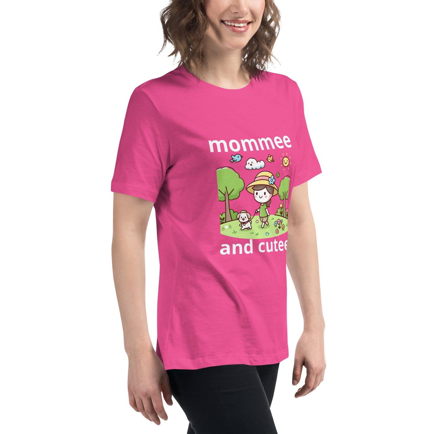 "mommee and cutee" (C) Women's Relaxed T-Shirt