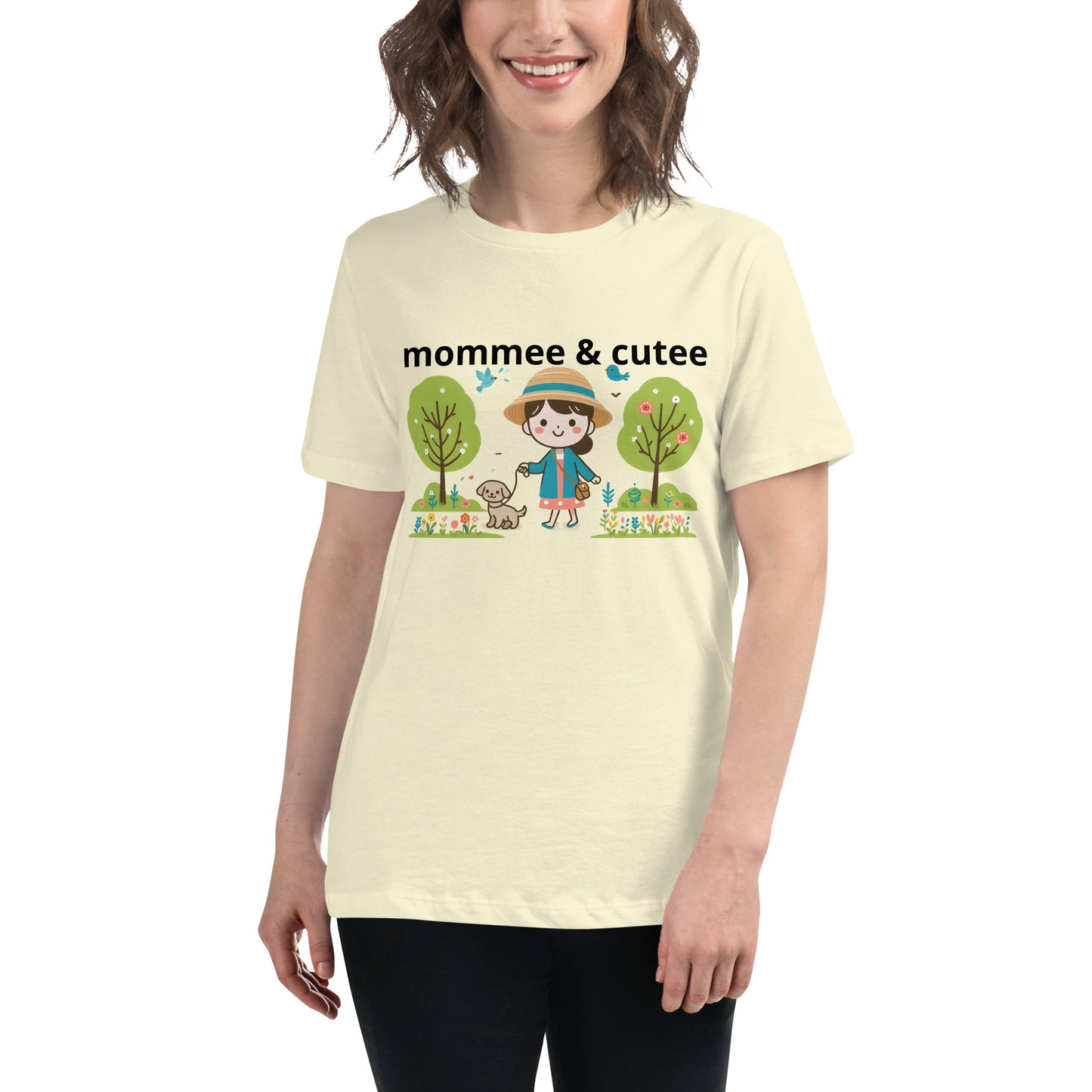 "mommee & cutee" (B) Women's Relaxed T-Shirt