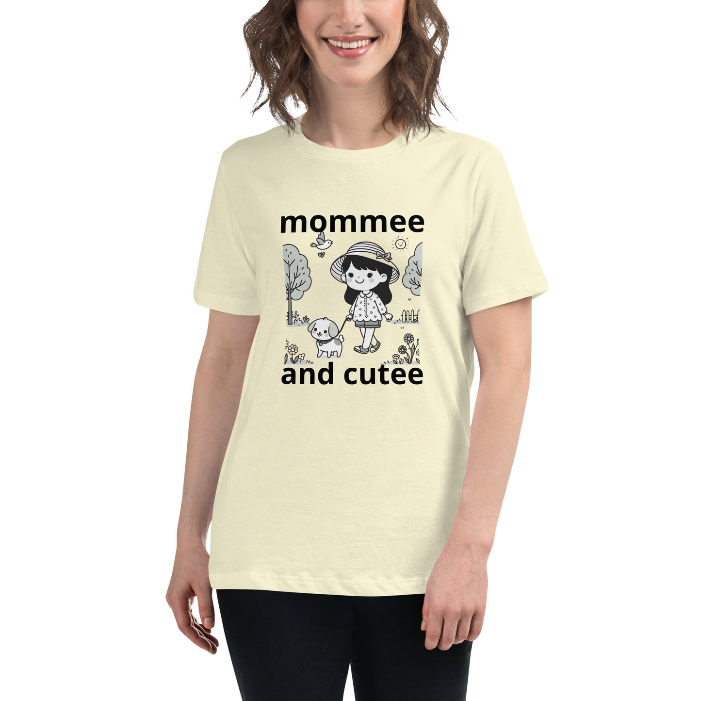 "mommee and cutee" (A) Women's Relaxed T-Shirt*