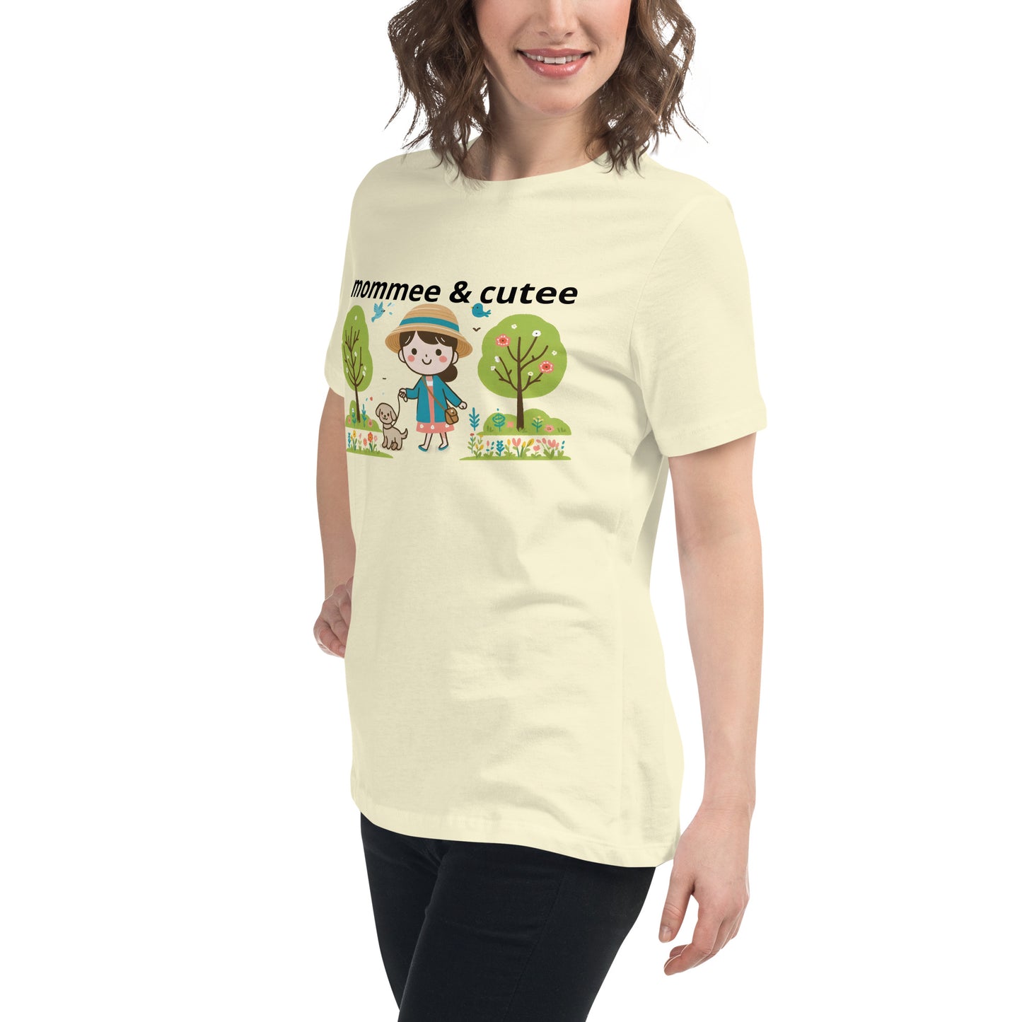 "mommee & cutee" (B) Women's Relaxed T-Shirt