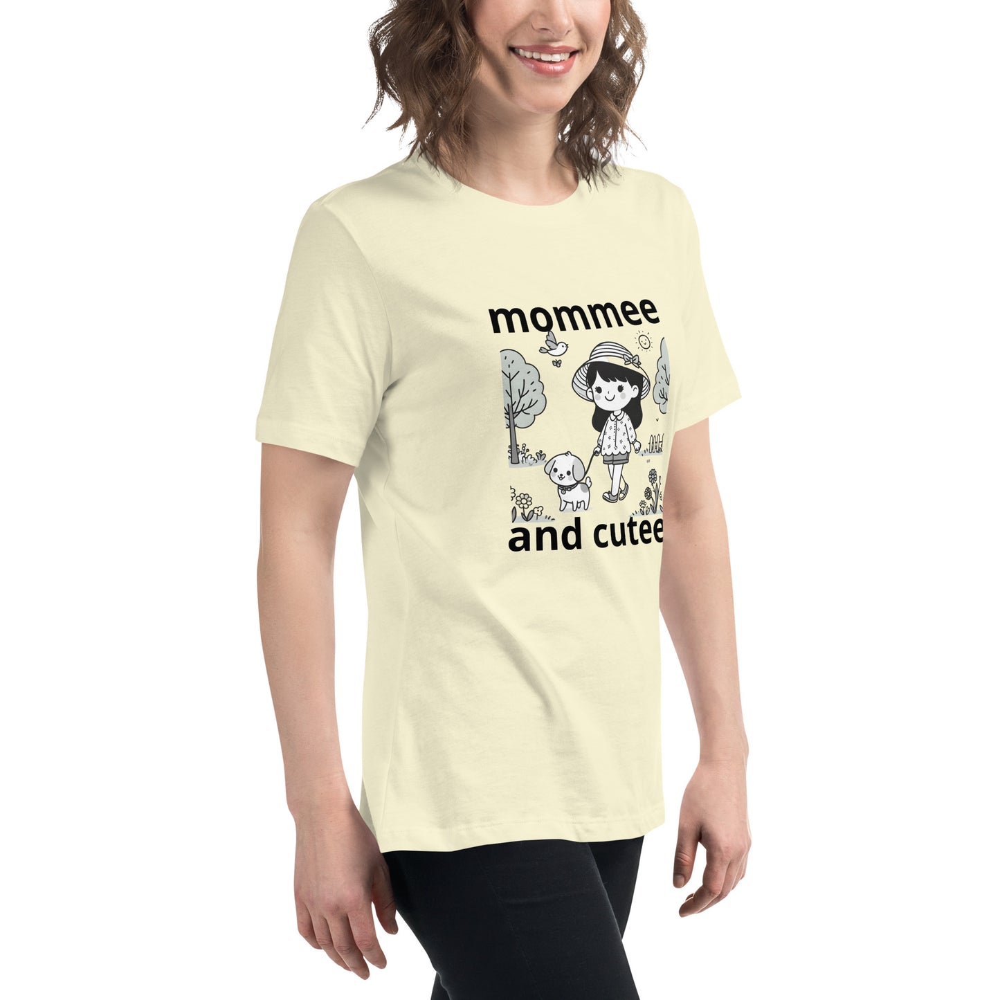 "mommee and cutee" (A) Women's Relaxed T-Shirt*