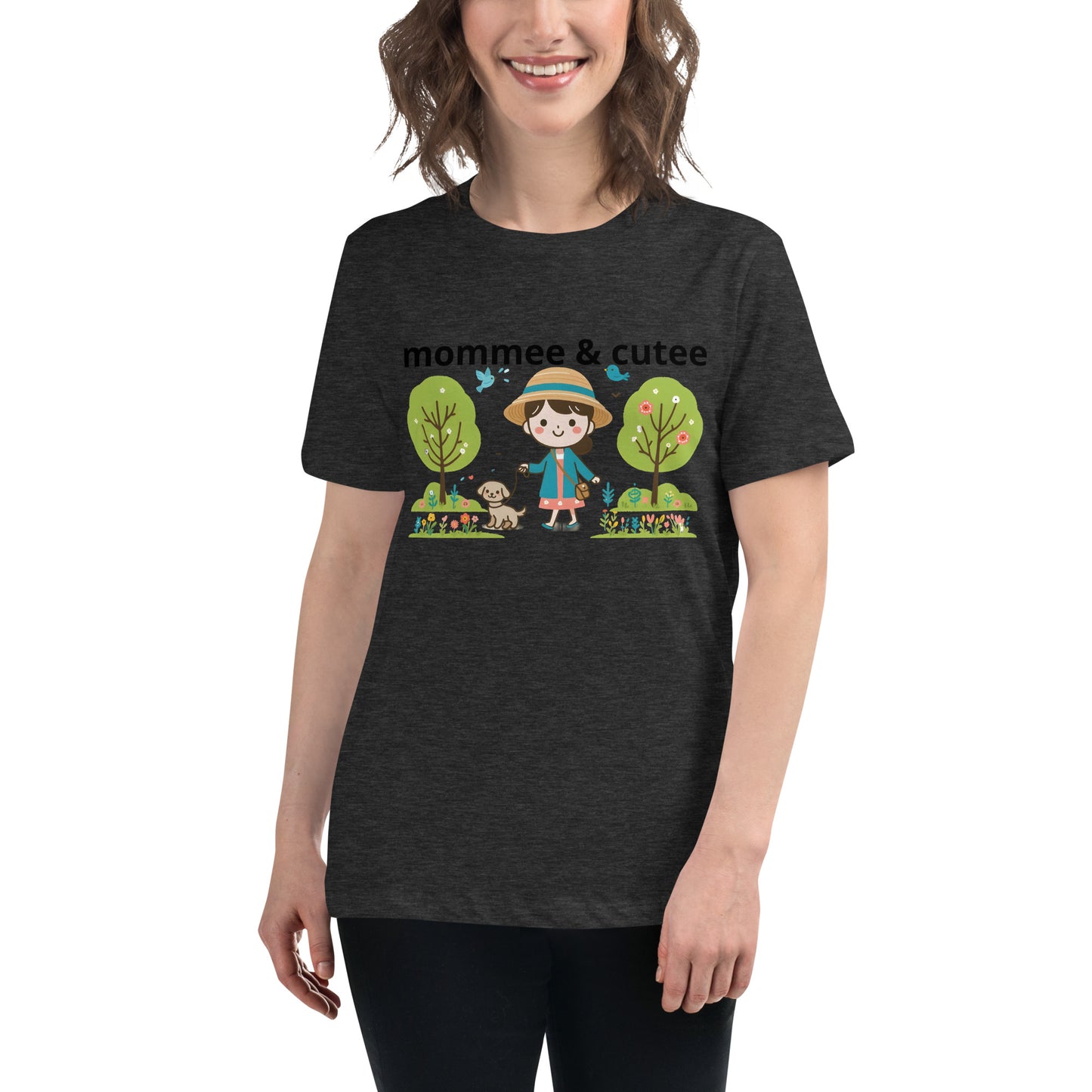 "mommee & cutee" (B) Women's Relaxed T-Shirt