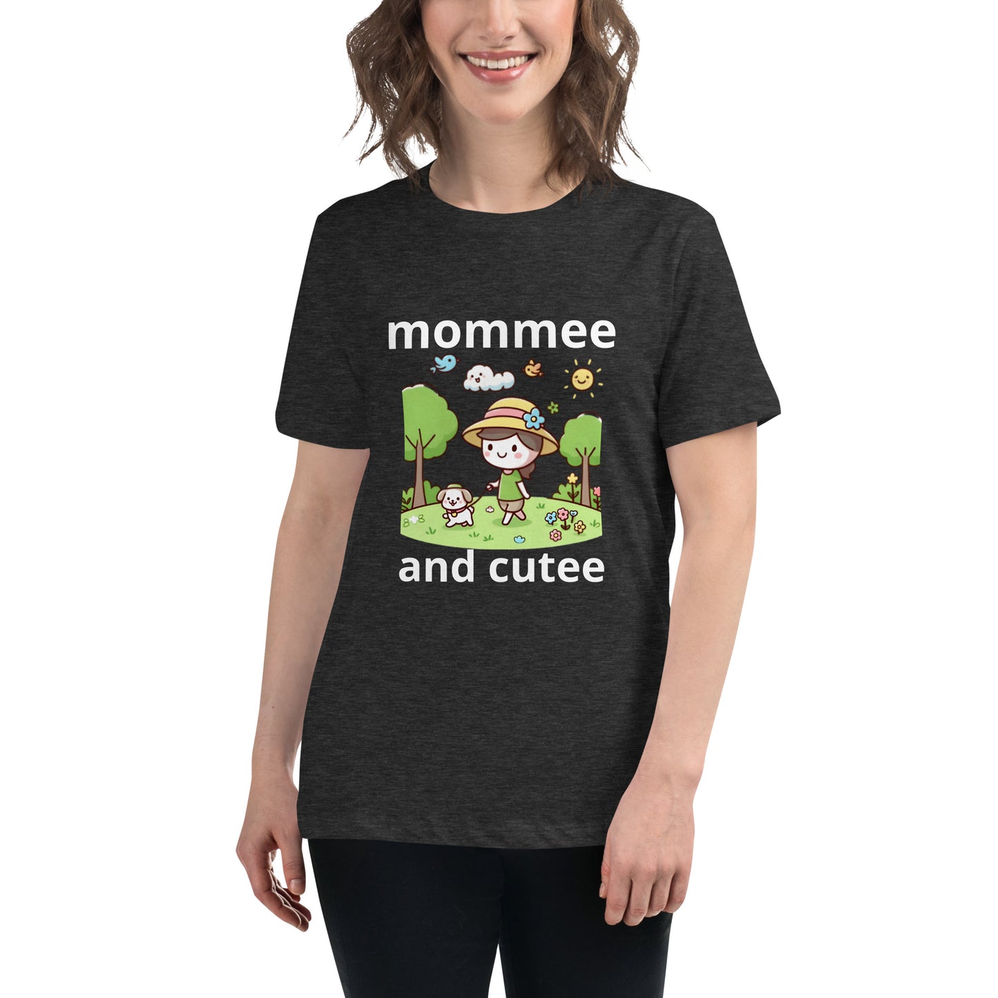 "mommee and cutee" (C) Women's Relaxed T-Shirt