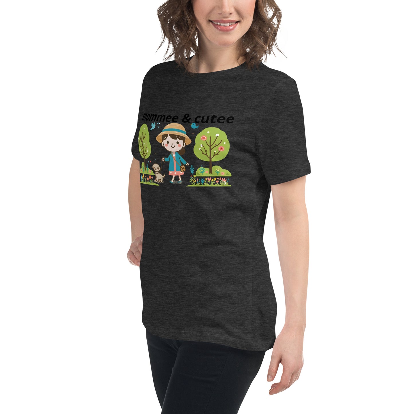 "mommee & cutee" (B) Women's Relaxed T-Shirt