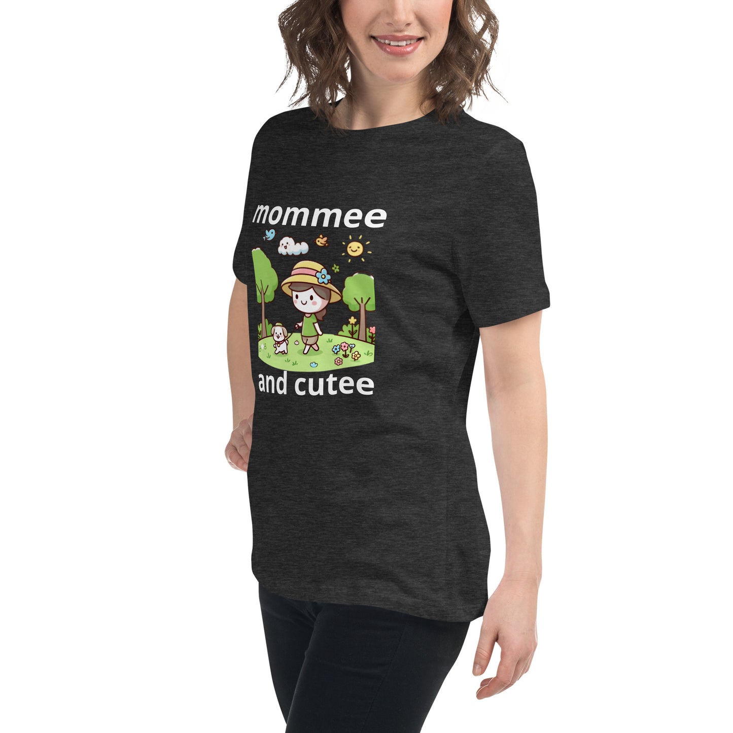 "mommee and cutee" (C) Women's Relaxed T-Shirt