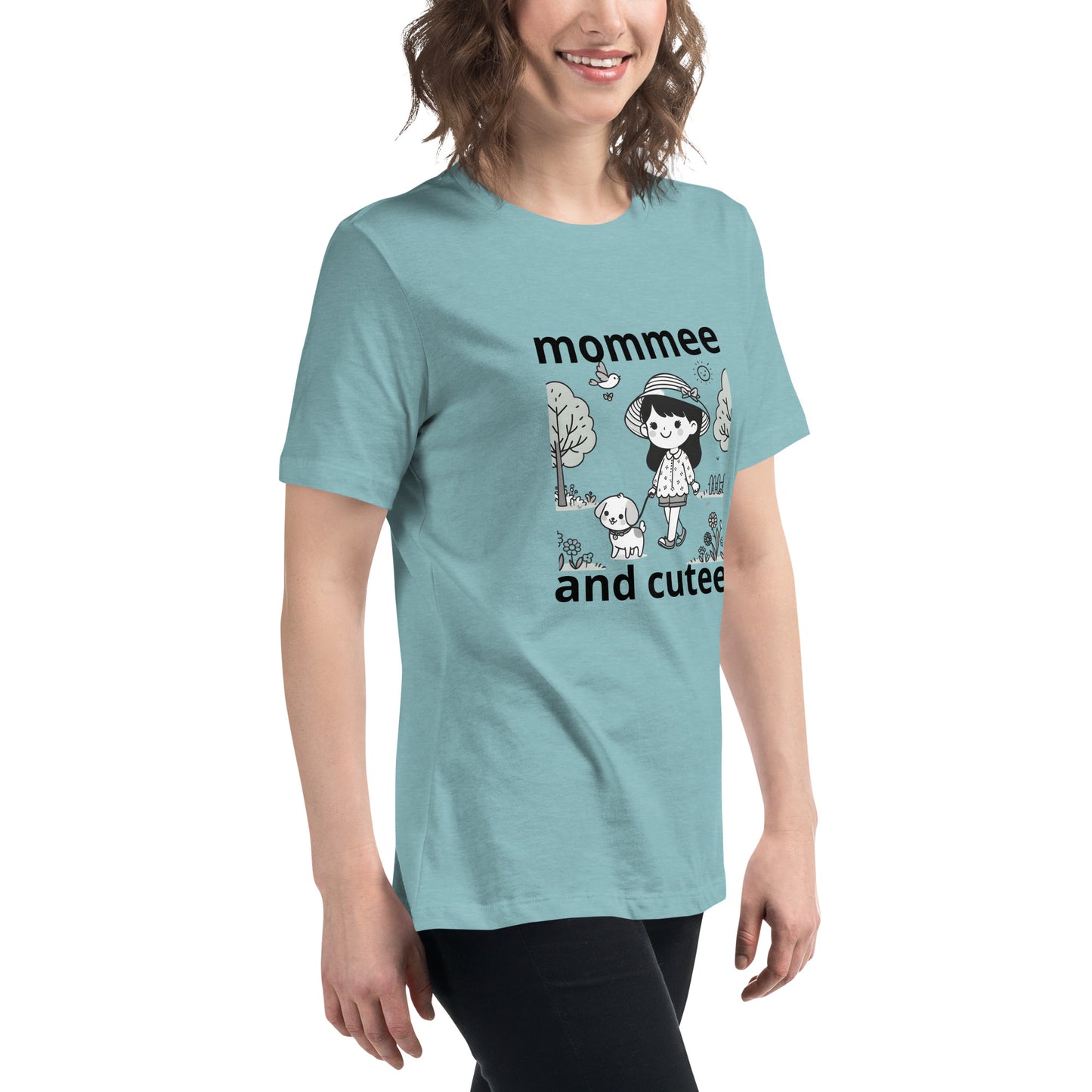 "mommee and cutee" (A) Women's Relaxed T-Shirt*