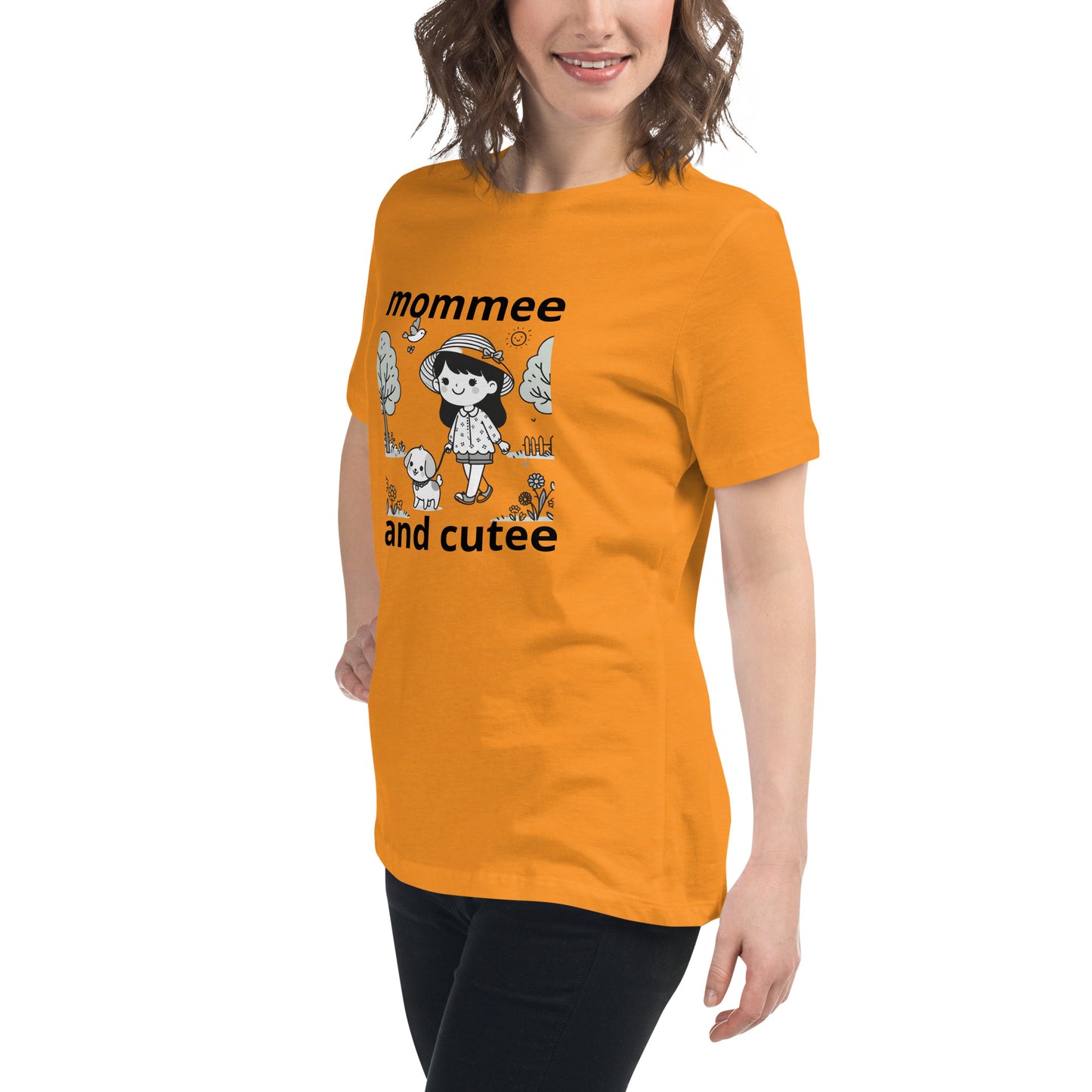 "mommee and cutee" (A) Women's Relaxed T-Shirt*