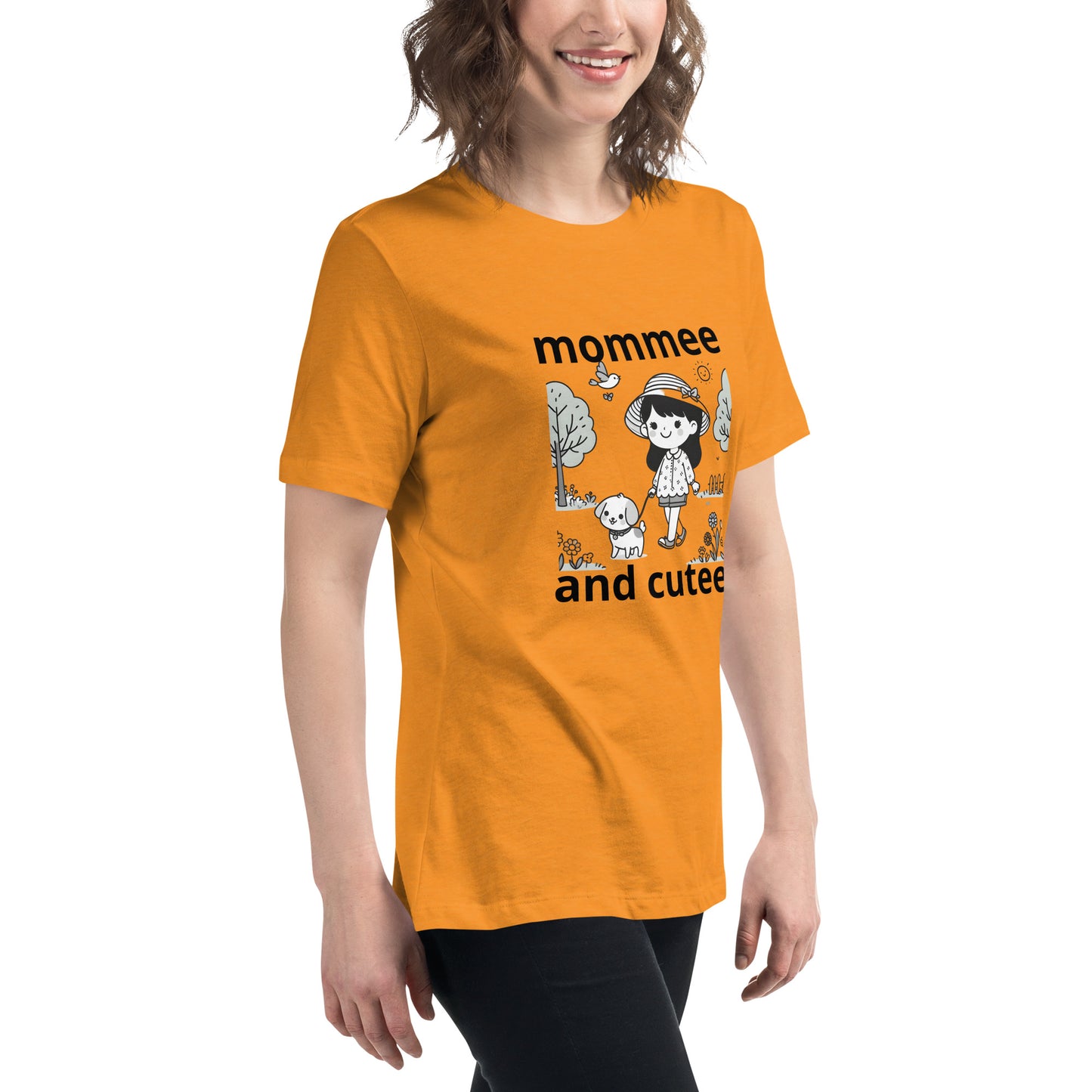 "mommee and cutee" (A) Women's Relaxed T-Shirt*