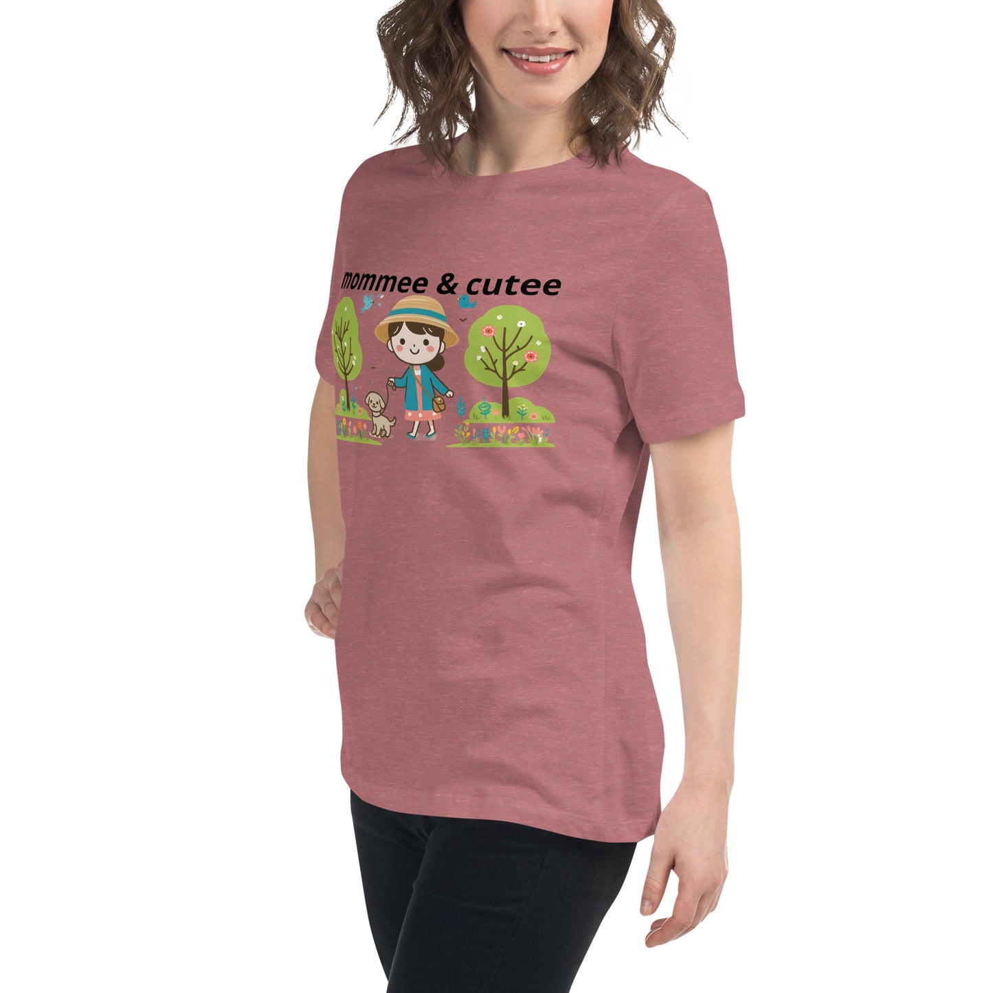 "mommee & cutee" (B) Women's Relaxed T-Shirt