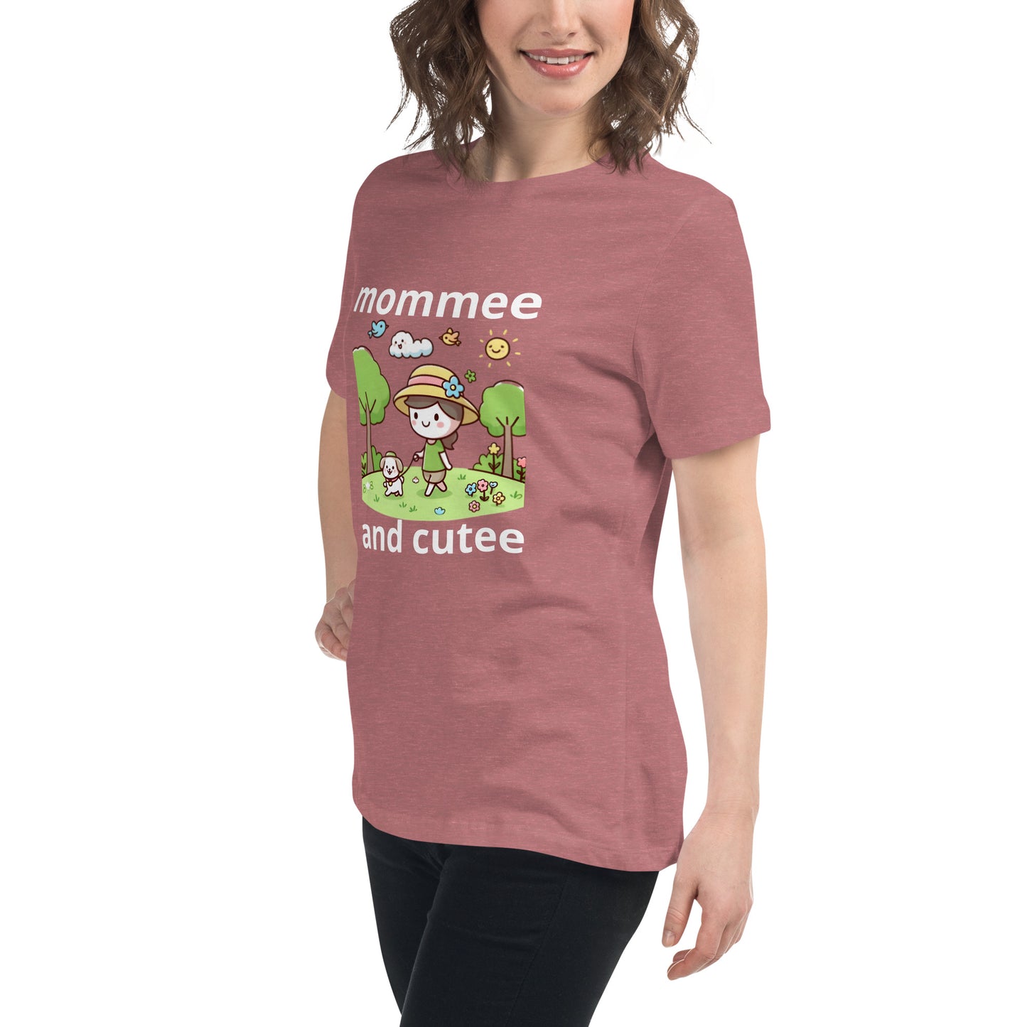 "mommee and cutee" (C) Women's Relaxed T-Shirt