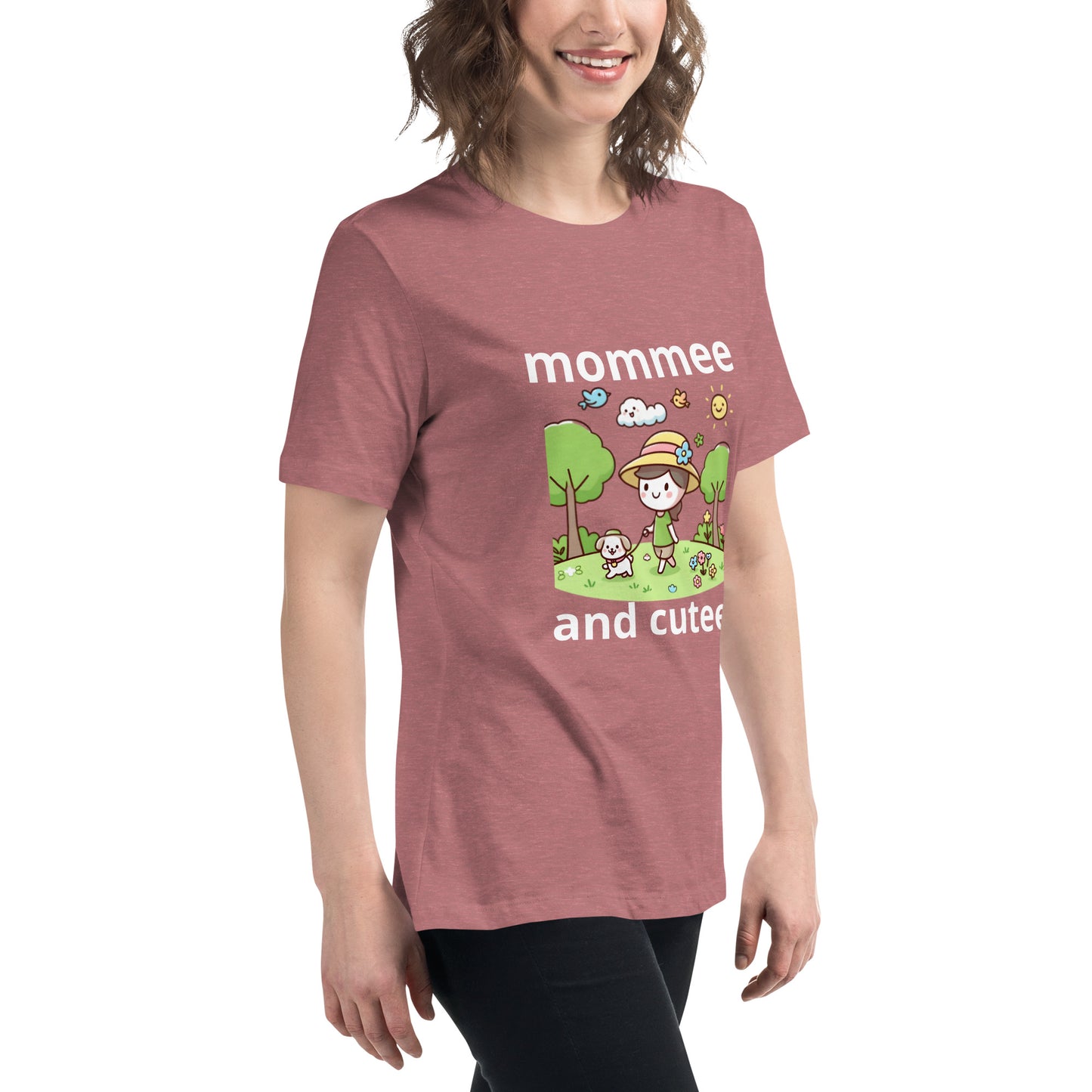 "mommee and cutee" (C) Women's Relaxed T-Shirt