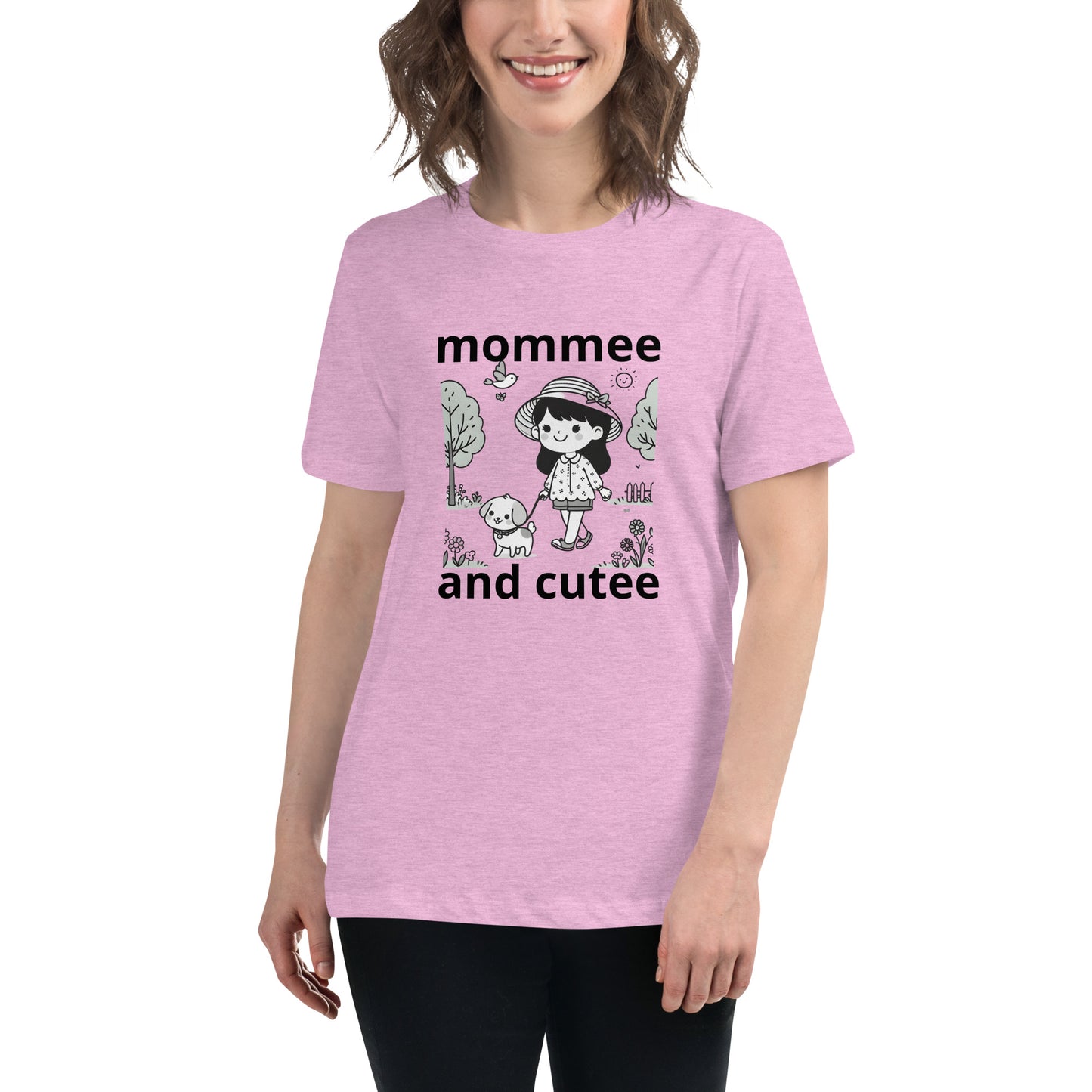 "mommee and cutee" (A) Women's Relaxed T-Shirt*