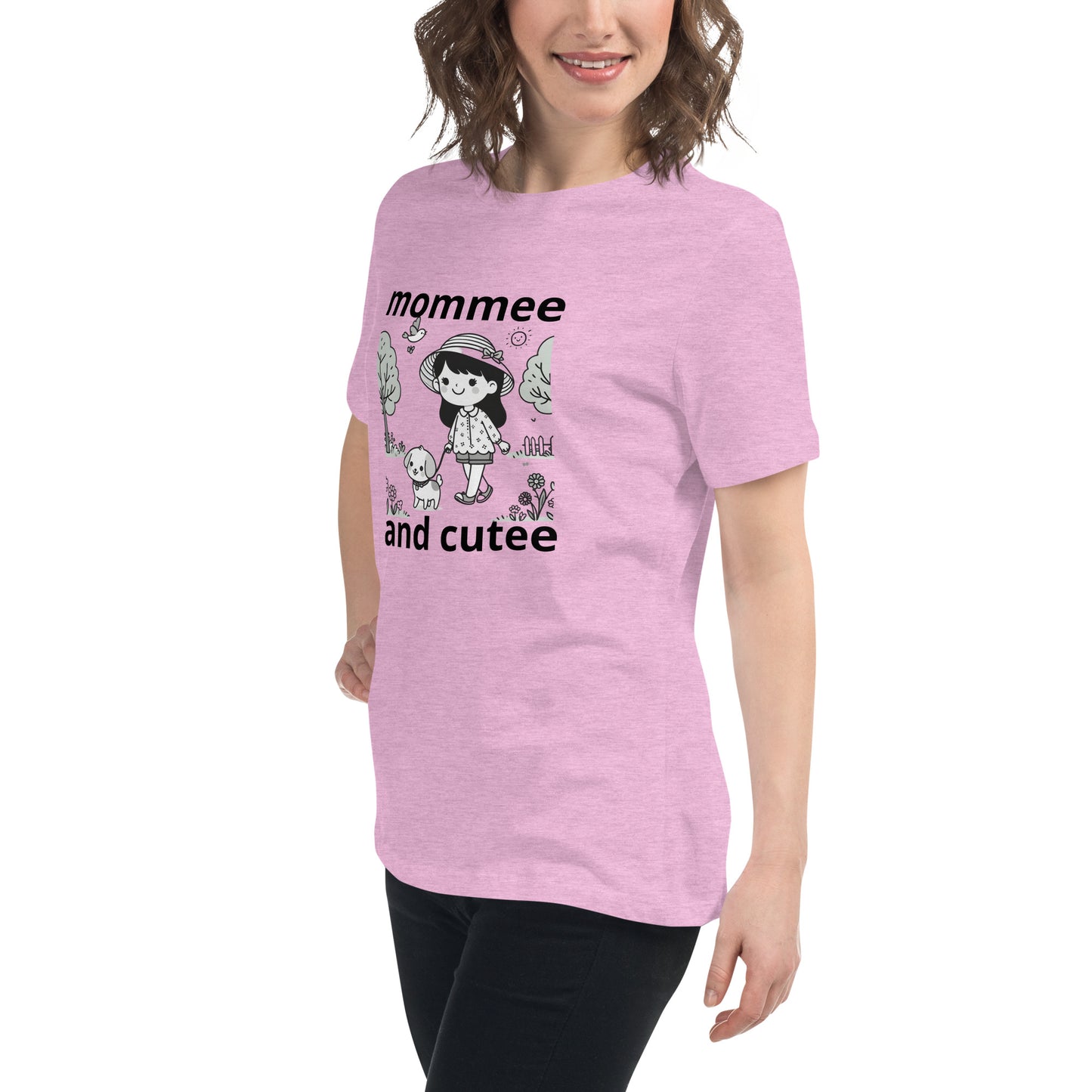 "mommee and cutee" (A) Women's Relaxed T-Shirt*