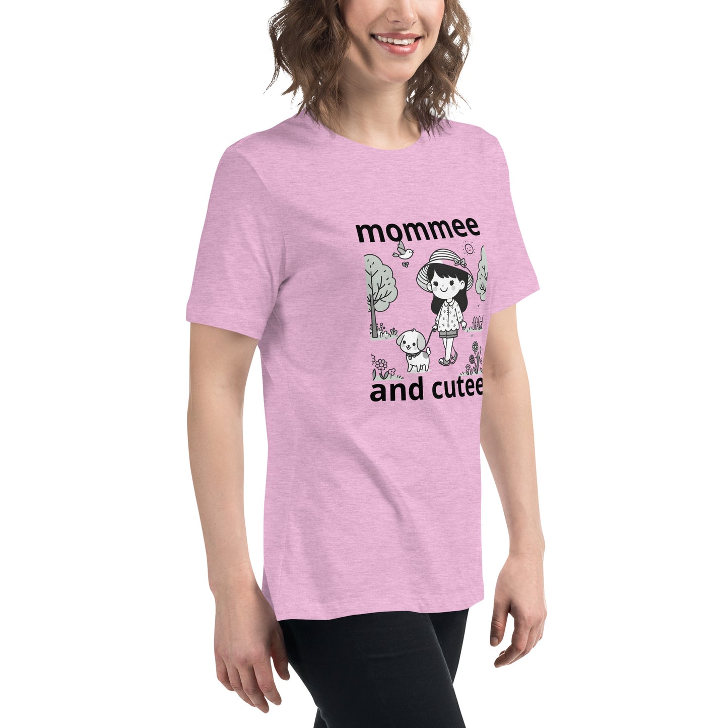 "mommee and cutee" (A) Women's Relaxed T-Shirt*