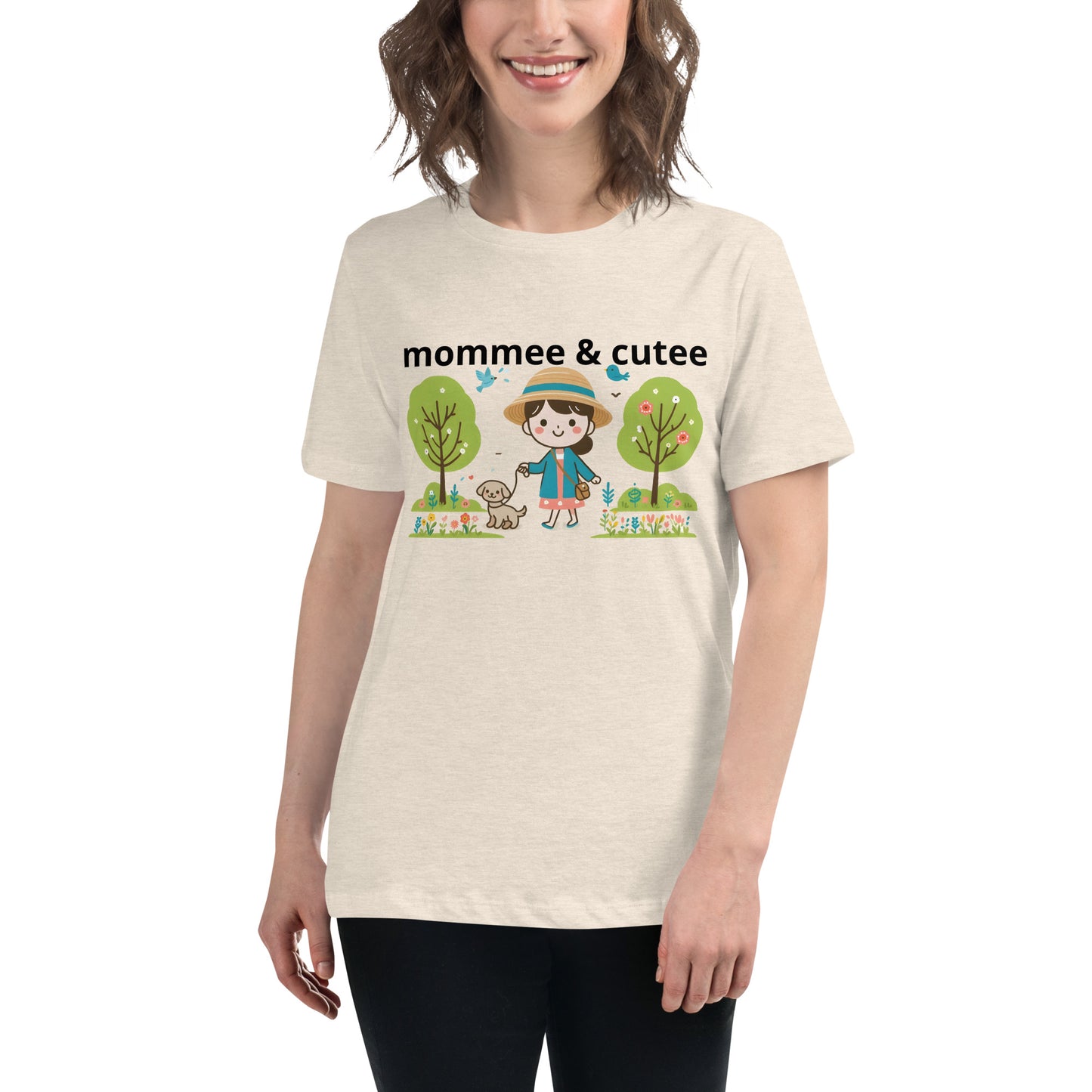 "mommee & cutee" (B) Women's Relaxed T-Shirt