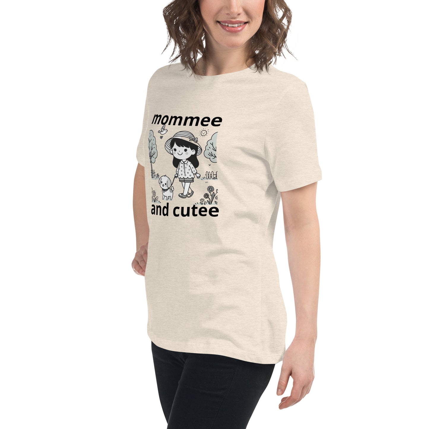 "mommee and cutee" (A) Women's Relaxed T-Shirt*