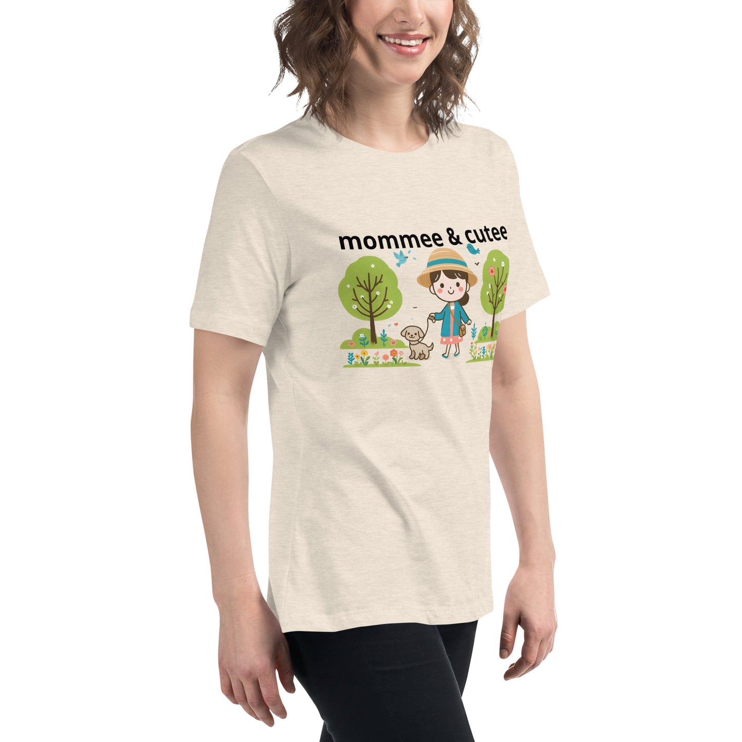 "mommee & cutee" (B) Women's Relaxed T-Shirt