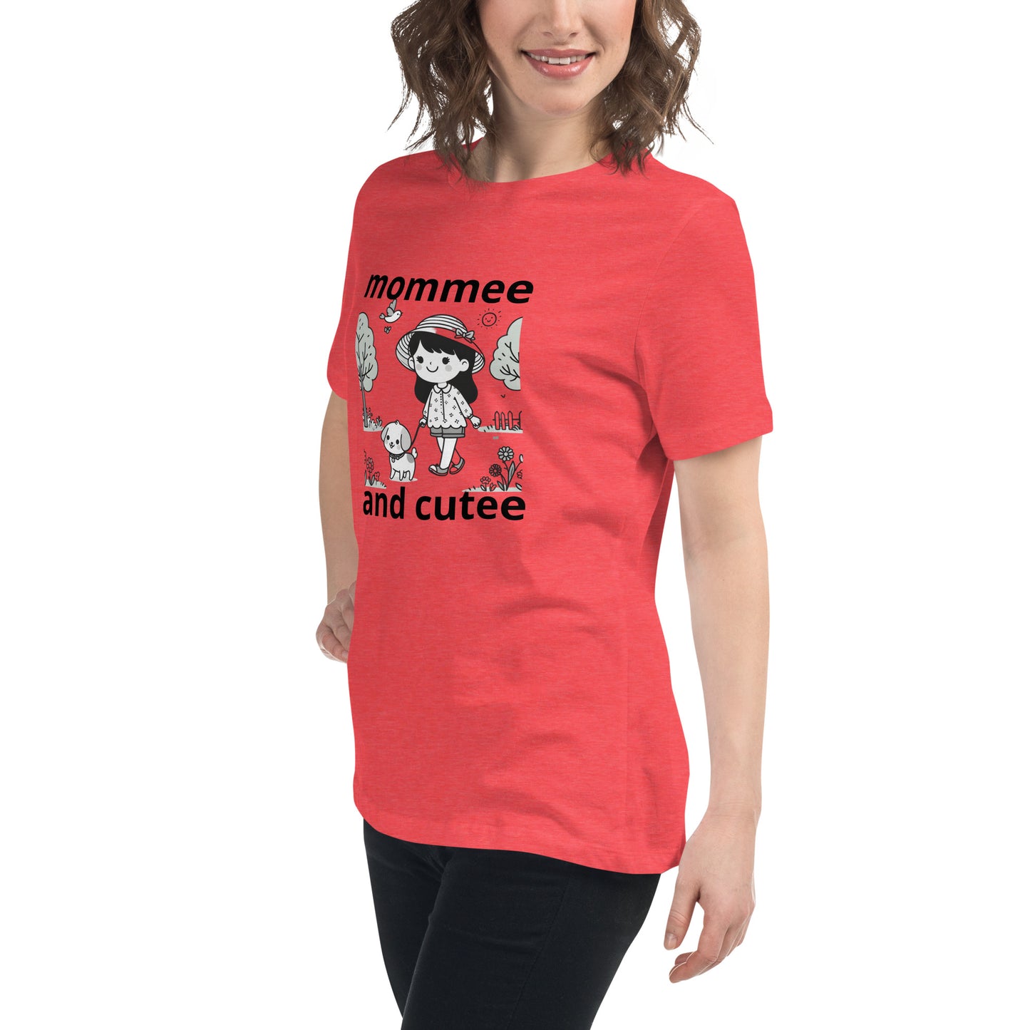 "mommee and cutee" (A) Women's Relaxed T-Shirt*