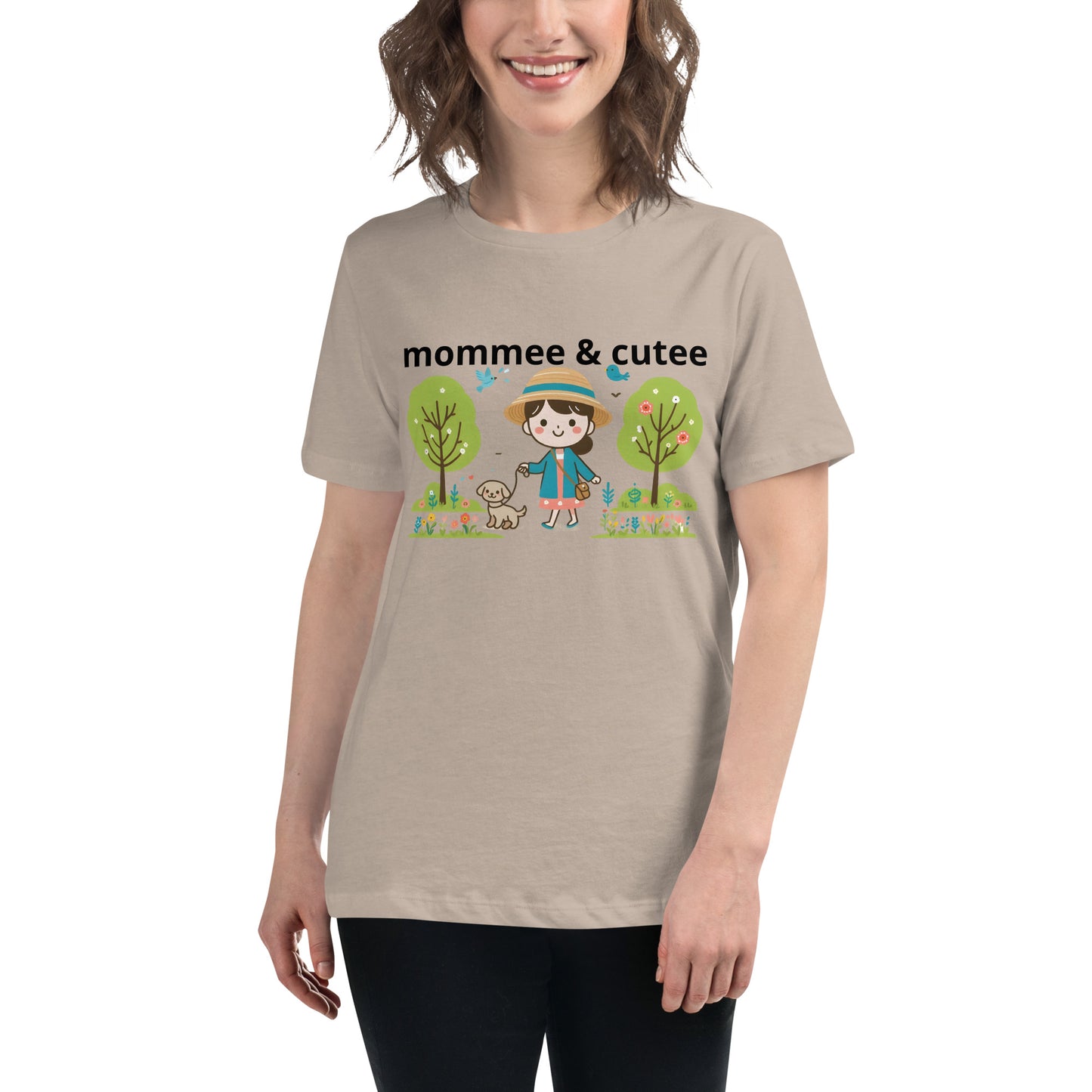 "mommee & cutee" (B) Women's Relaxed T-Shirt