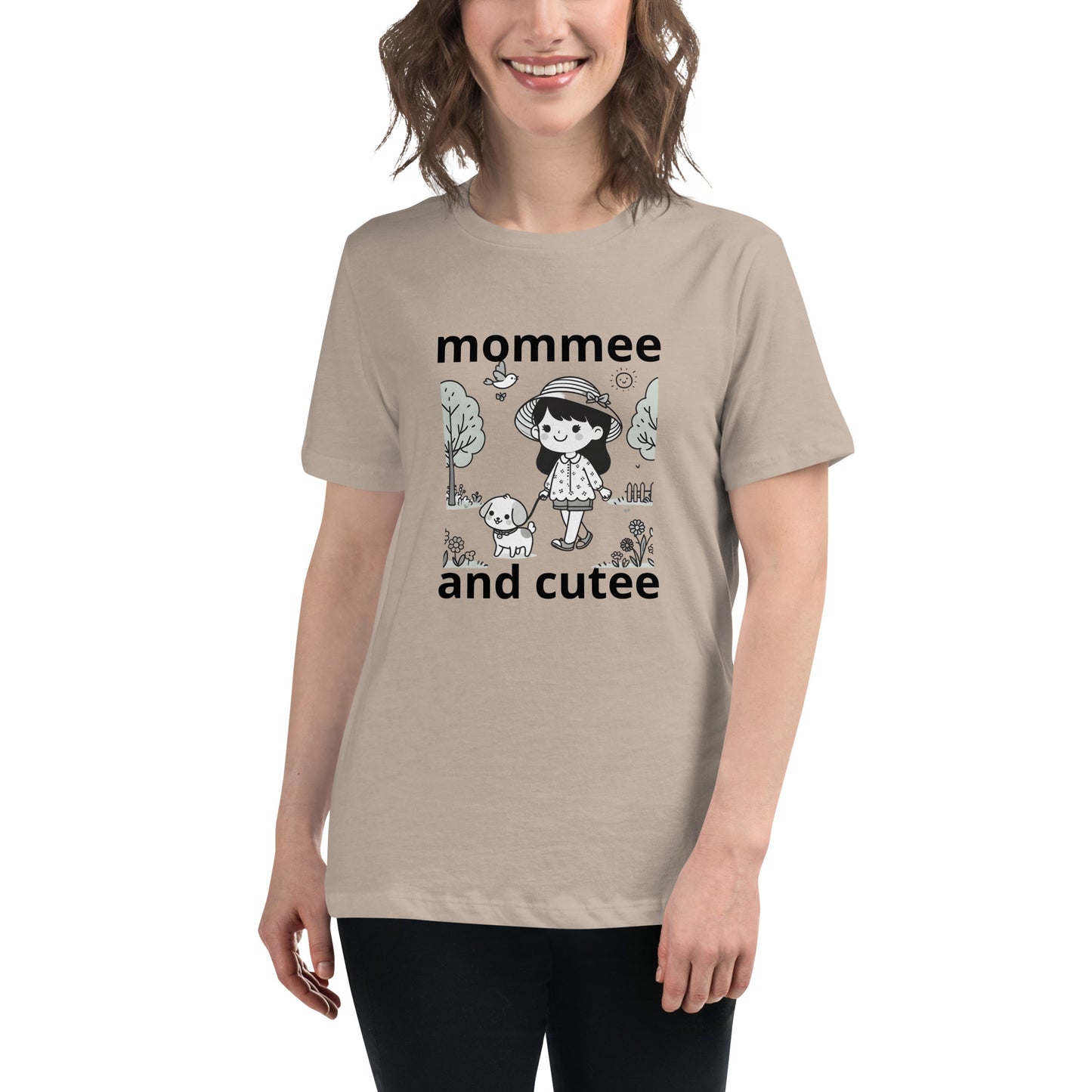 "mommee and cutee" (A) Women's Relaxed T-Shirt*