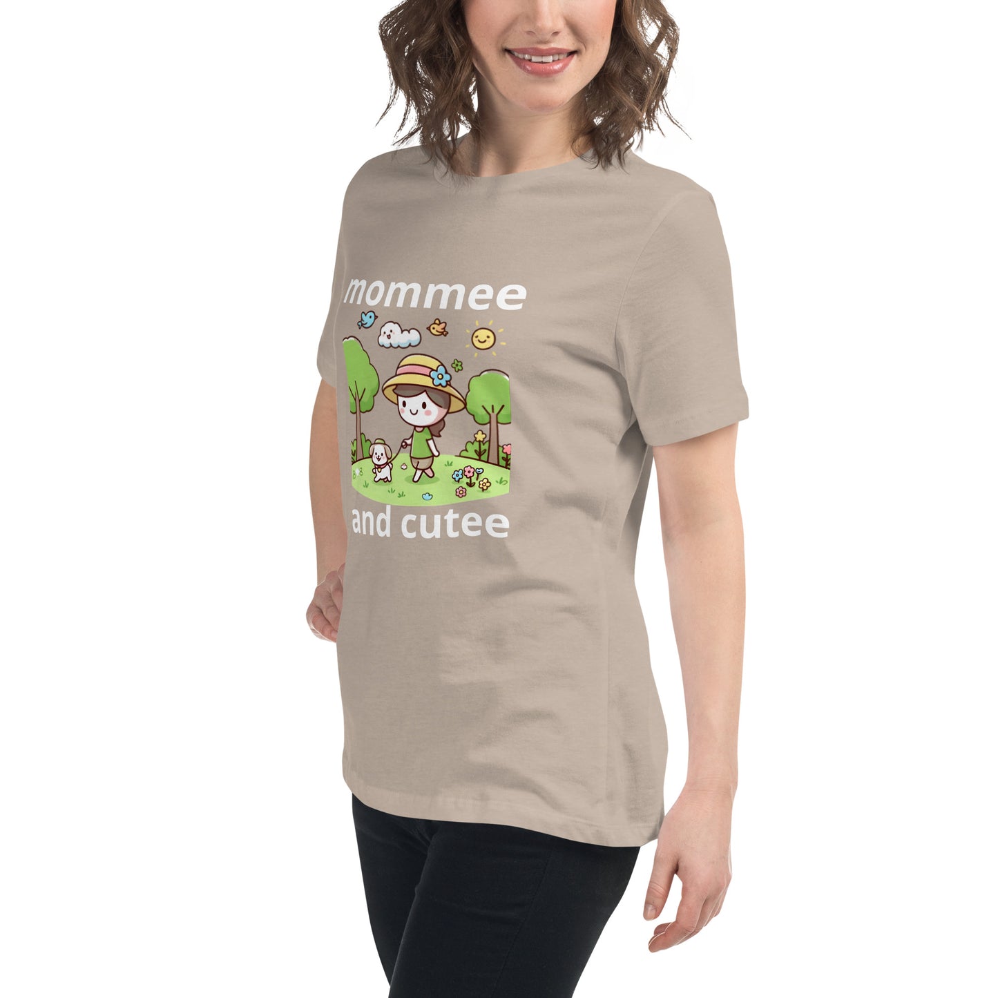 "mommee and cutee" (C) Women's Relaxed T-Shirt