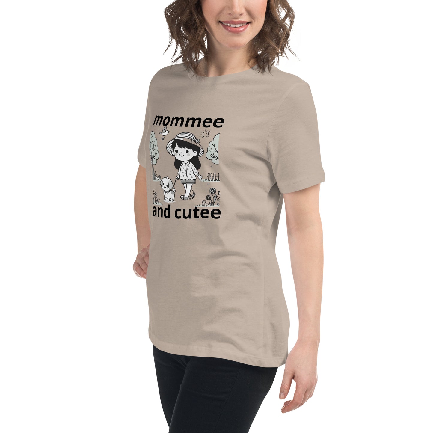 "mommee and cutee" (A) Women's Relaxed T-Shirt*