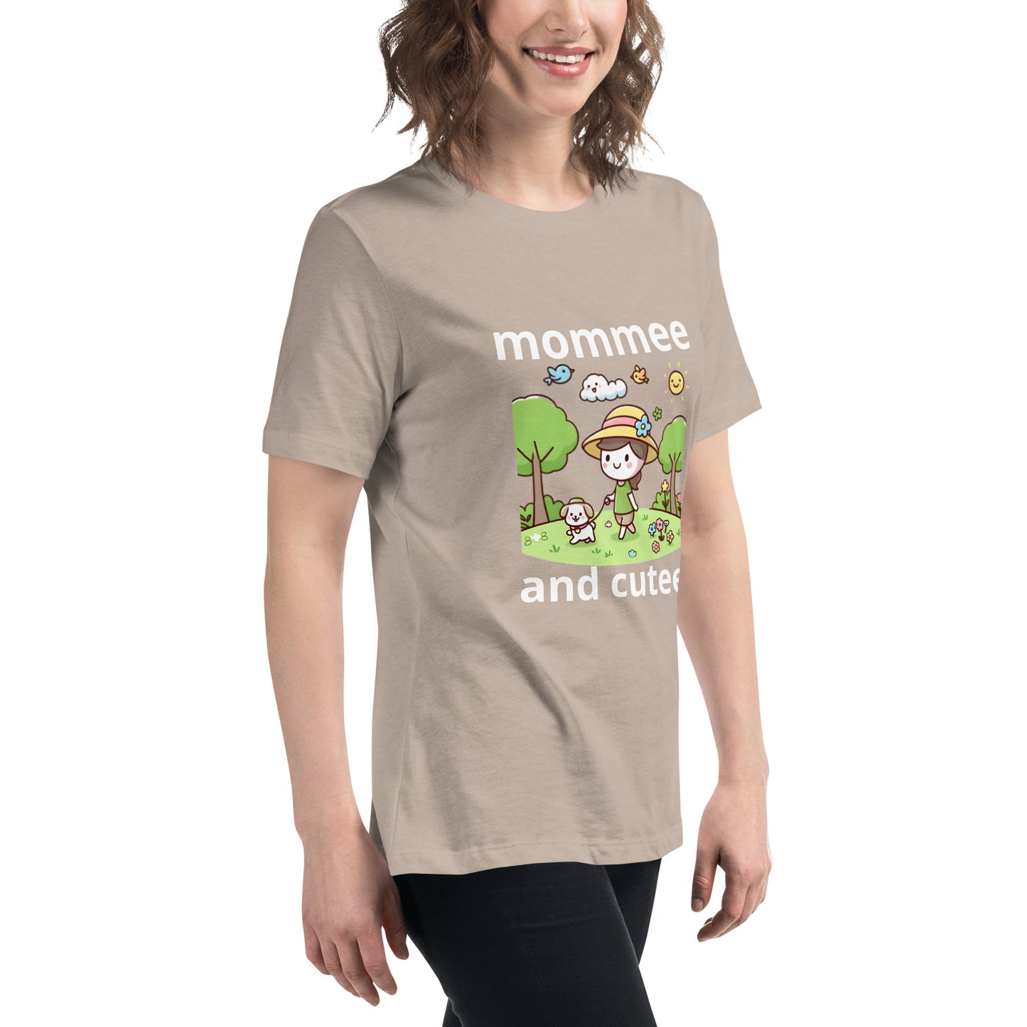 "mommee and cutee" (C) Women's Relaxed T-Shirt