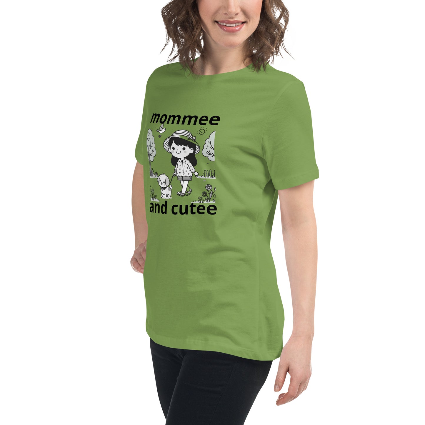 "mommee and cutee" (A) Women's Relaxed T-Shirt*